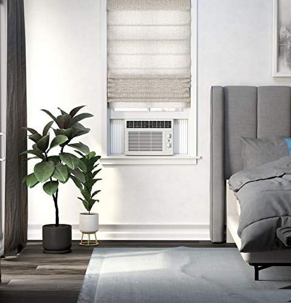 GE 5,000 BTU Mechanical Window Air Conditioner, Cools up to 150 sq. Ft, Easy Install Kit Included, 5000 115V, White