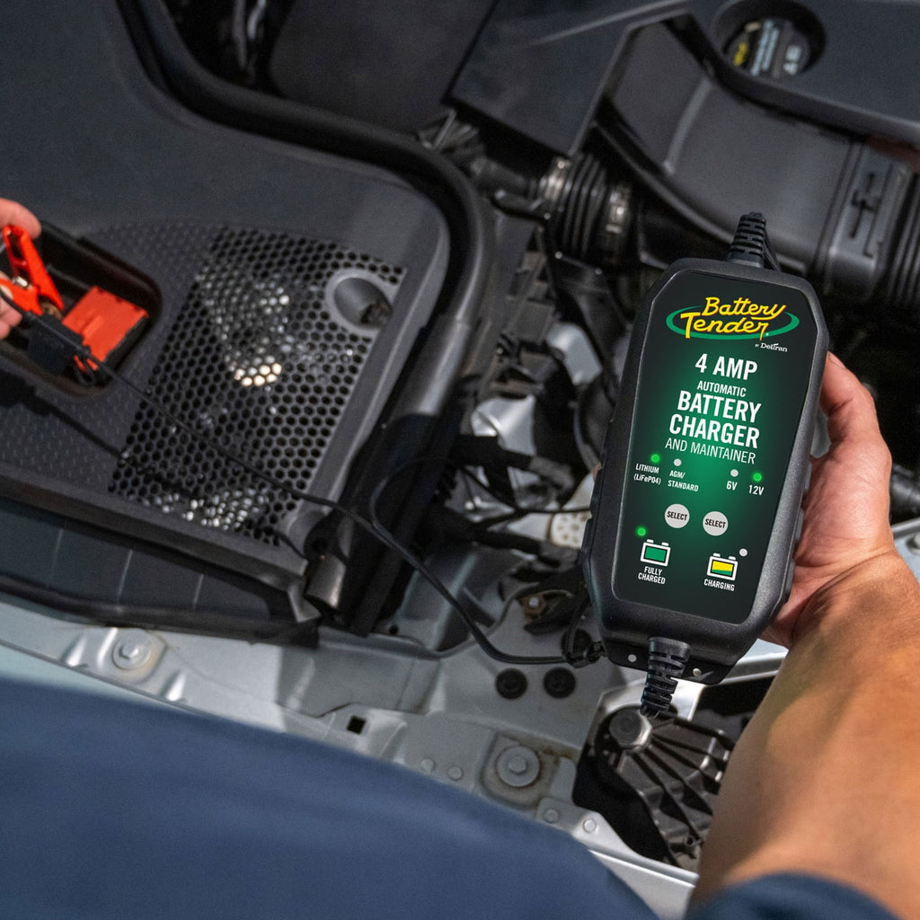 Battery Tender 4 Amp, 6V or 12V Selectable Battery Charger