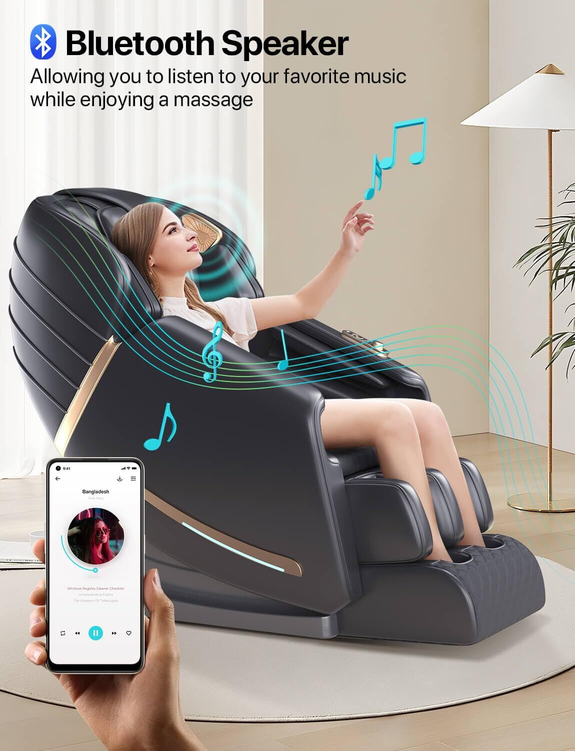 ALLJOY 4D Massage Chair Recliner Full Body Massage Chairs Zero Gravity Massage Chair,Gift for Mom Dad Women Men