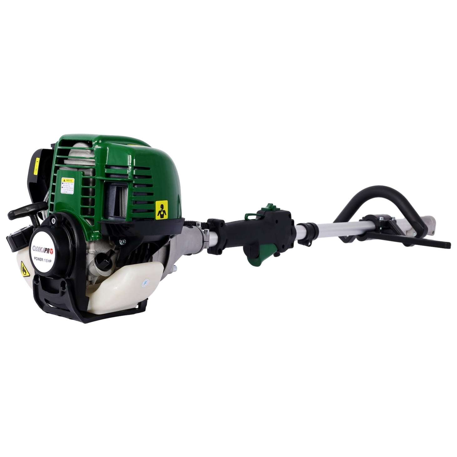 9 in 1 Multi-Functional Trimming Tool, 38CC 4 stroke Garden Tool System with Gas Pole Saw, Hedge Trimmer, Grass Trimmer, and Brush Cutter, Petrol Hedge Trimmer Chainsaw Brush Cutter