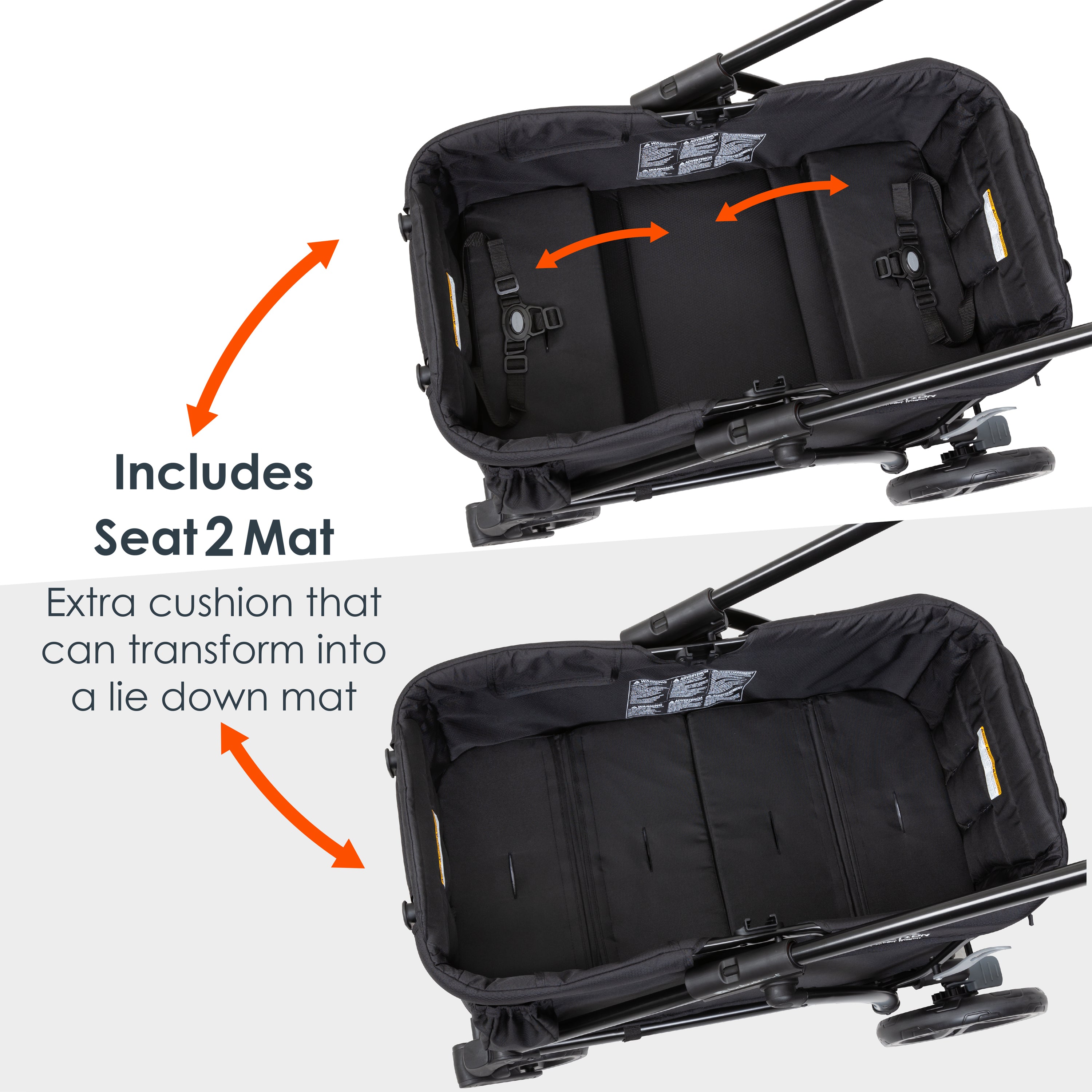 Baby Trend Expedition Wagon Stroller, Solid Print Gray