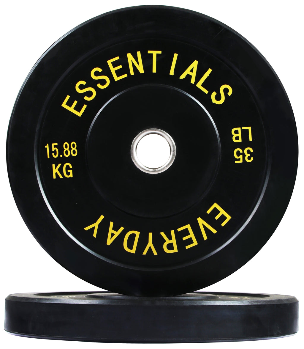 BalanceFrom Olympic Bumper Plate Weight Plate with Steel Hub, Color Coded, 260 lbs Set, Multiple Packages