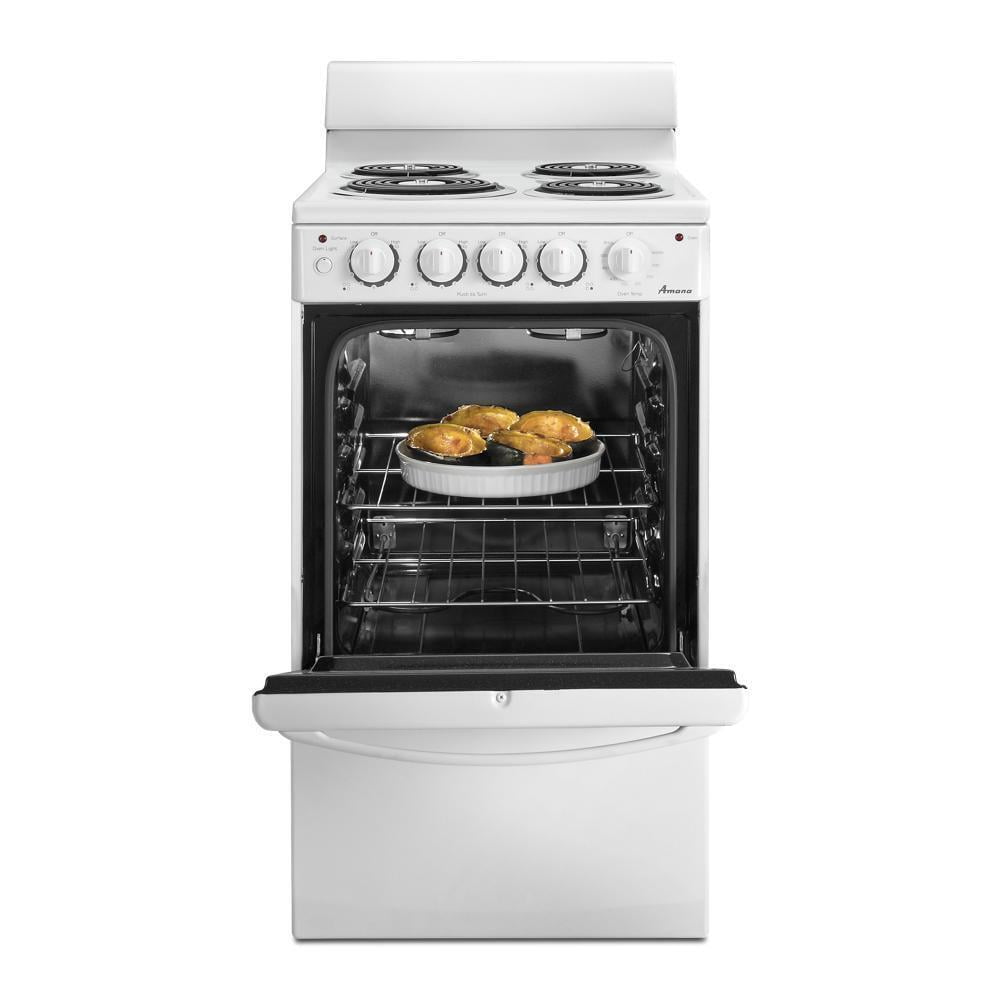 Amana AEP222VAW 2.6 Cu. Ft. White 20 inch Freestanding Range