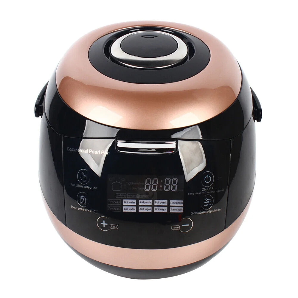 110V 5L Fully Automatic Tapioca Bubble Tea Pearl Maker Machine Nonstick Pot