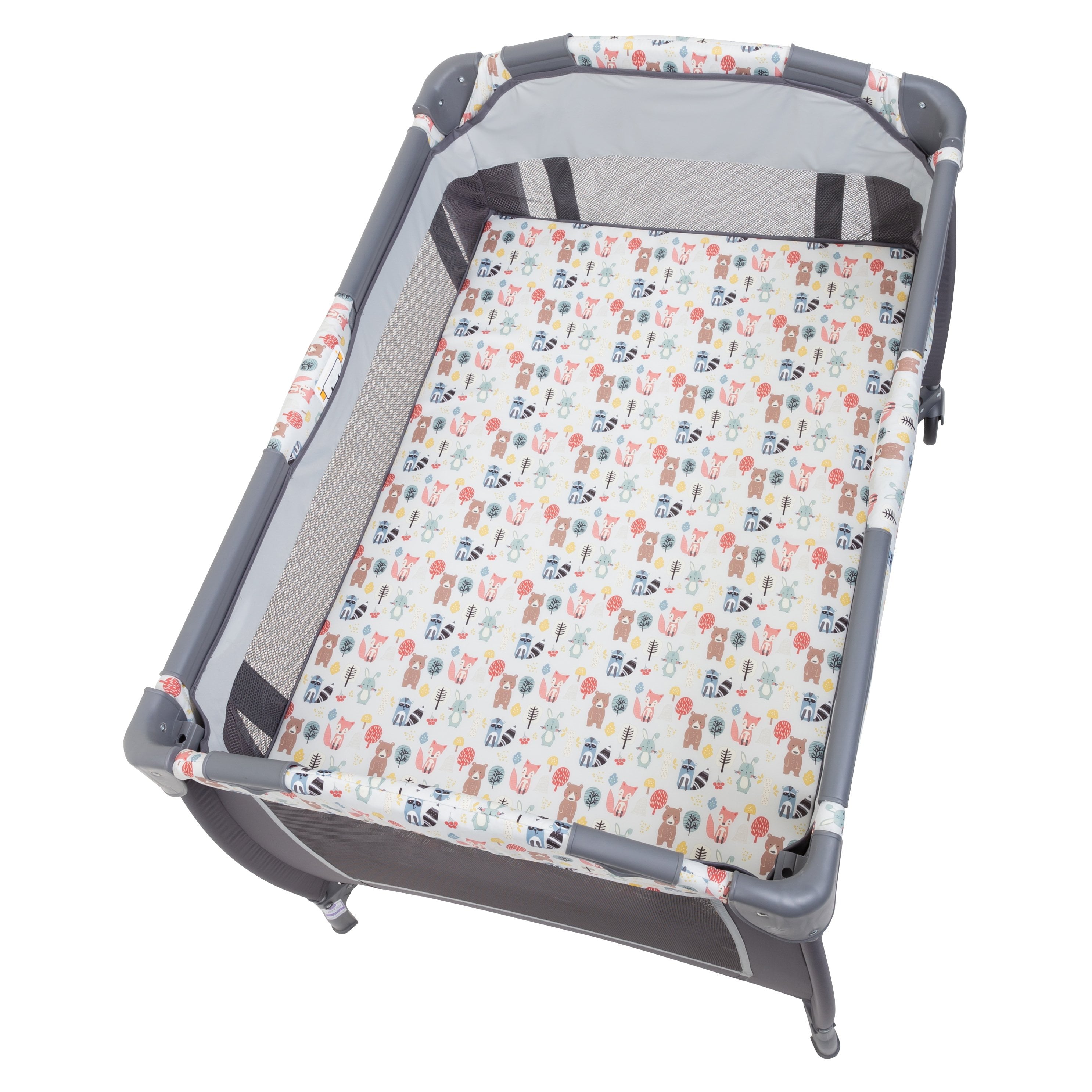 Baby Trend Lil Snooze Deluxe II Nursery Center Playard - Forest Party Gray