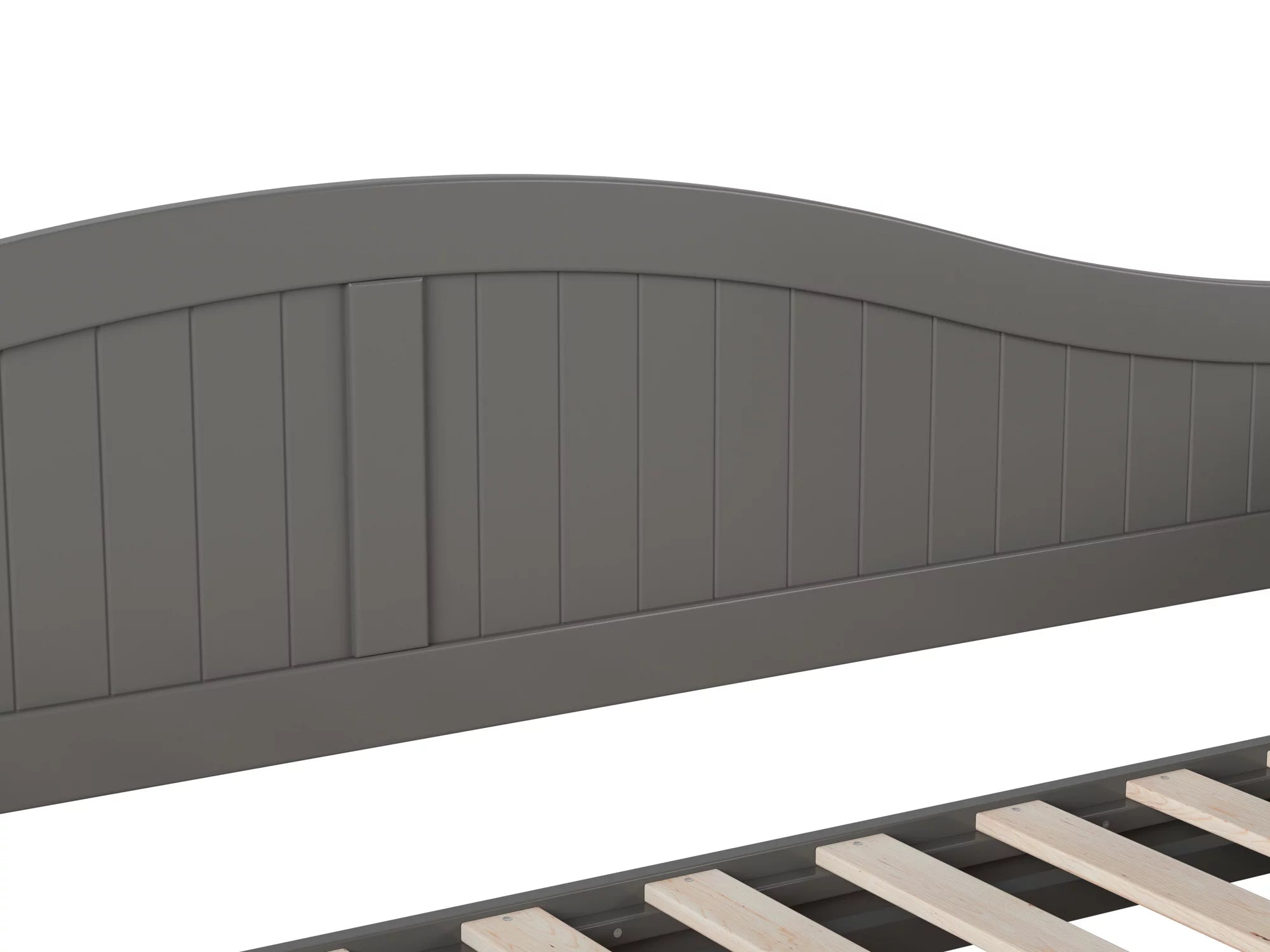 AFI Nantucket Wood Twin Size Daybed Frame with Twin Trundle Grey
