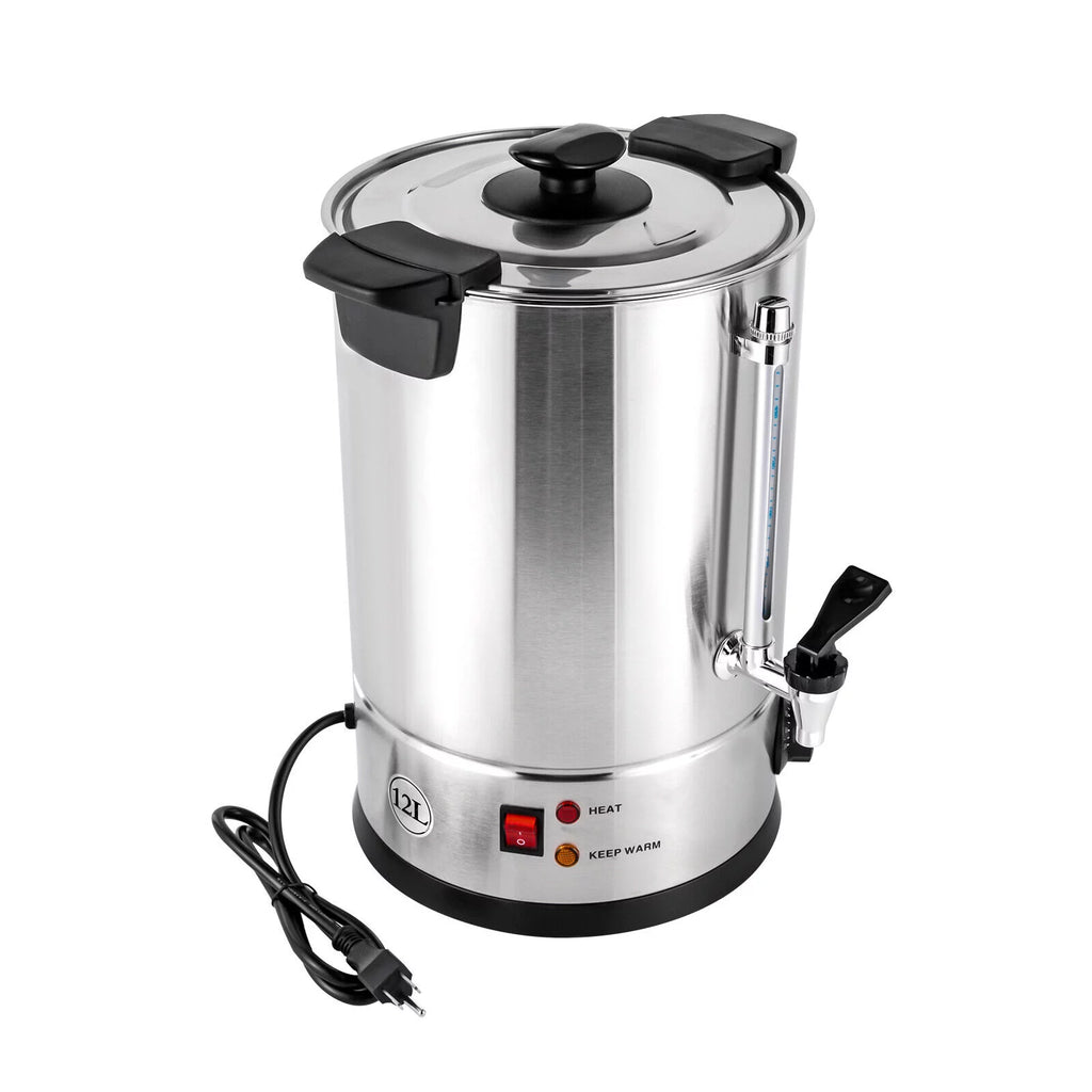 1000W Grade Stainless Steel 12L Coffee Urn Coffee Maker Hot Water Urn for Home Commercial