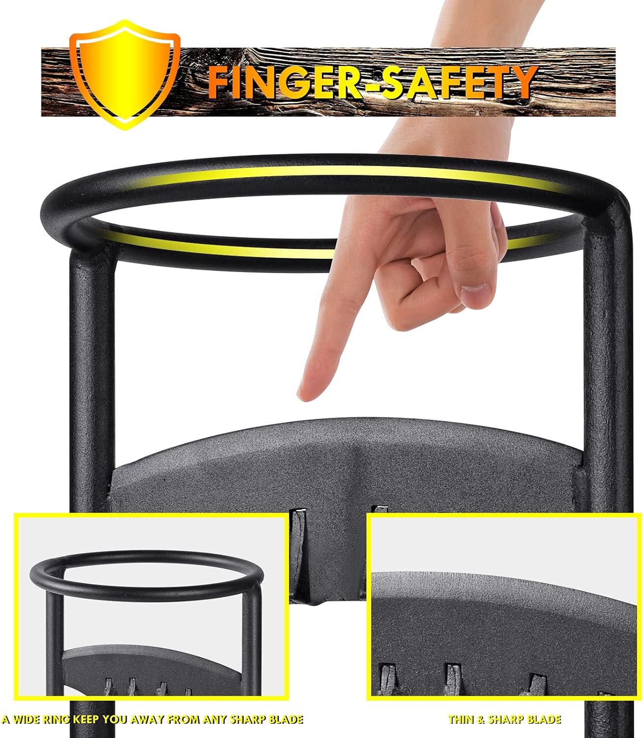 Aursear Firewood Splitter, Wood Splitter Wedge Manual Log Splitter, Kindling Cracker Splitter