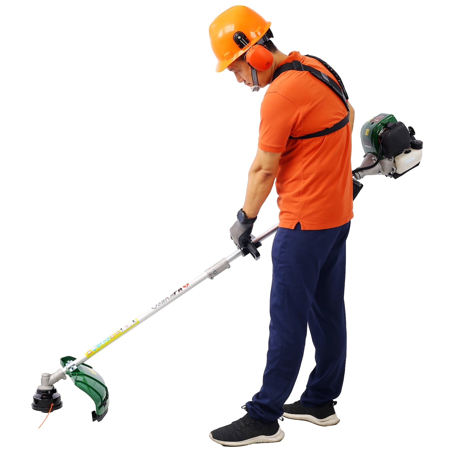 9 in 1 Multi-Functional Trimming Tool, 38CC 4 stroke Garden Tool System with Gas Pole Saw, Hedge Trimmer, Grass Trimmer, and Brush Cutter, Petrol Hedge Trimmer Chainsaw Brush Cutter