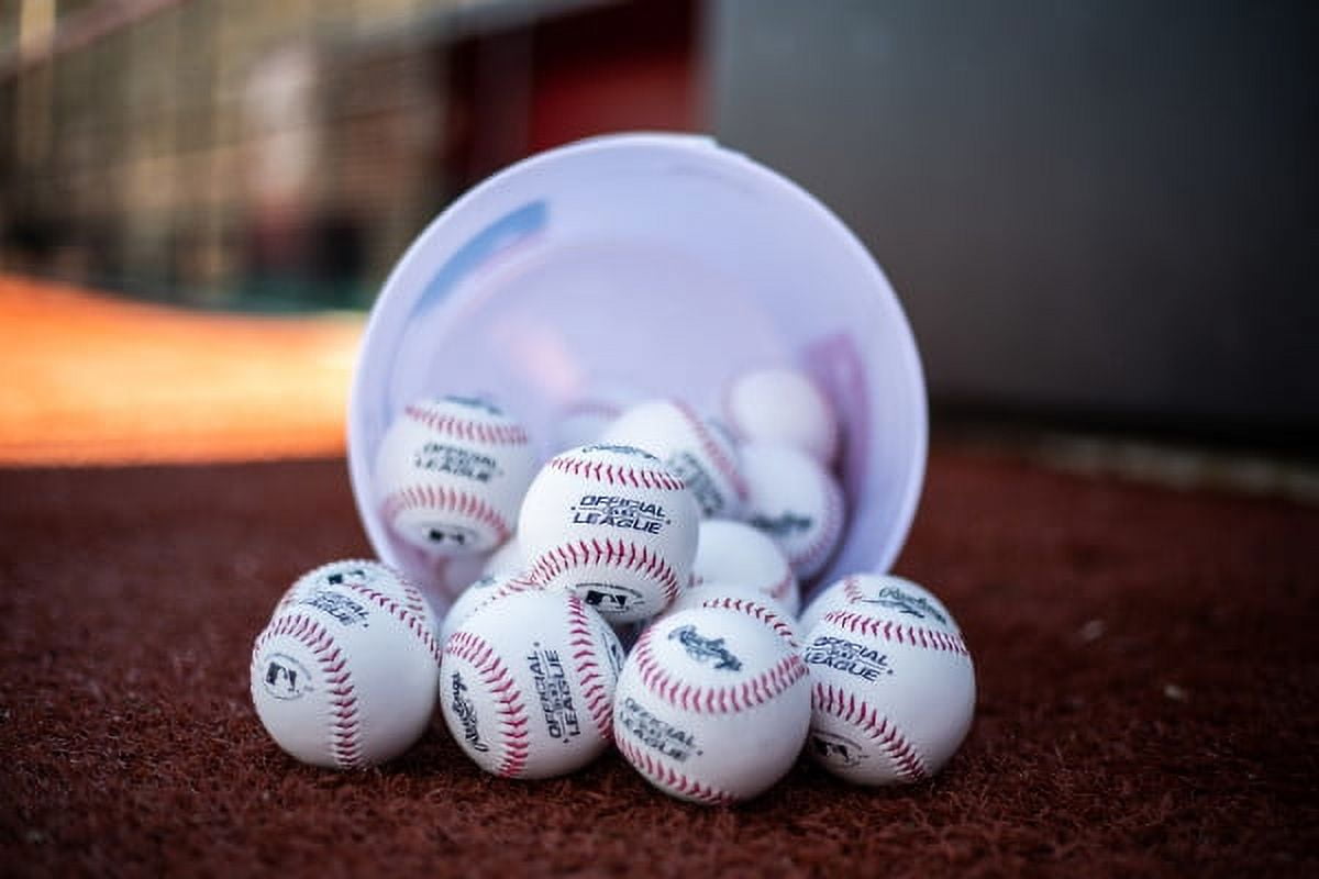 (24 Pack) Rawlings Bucket of Official League Recreational Grade OLB3 Baseballs
