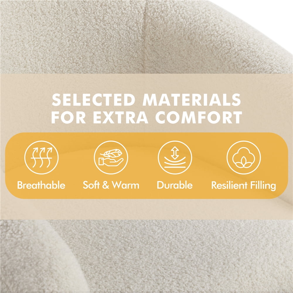 Alden Design Upholstered Velvet Club Accent Chair for Living Room, Yellow