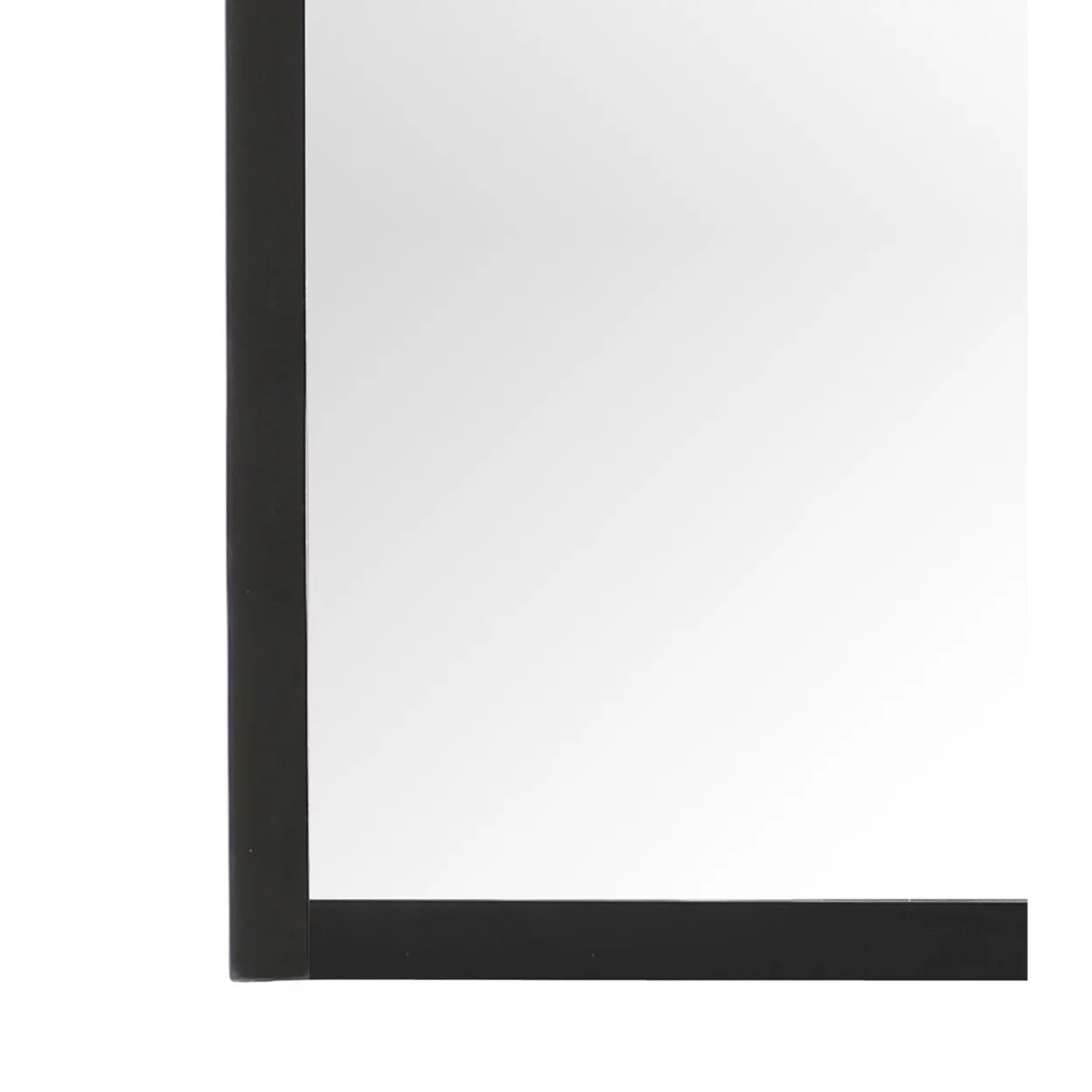 37 in. x 35 in. Classic Rectangle Framed Dresser Mirror - Black