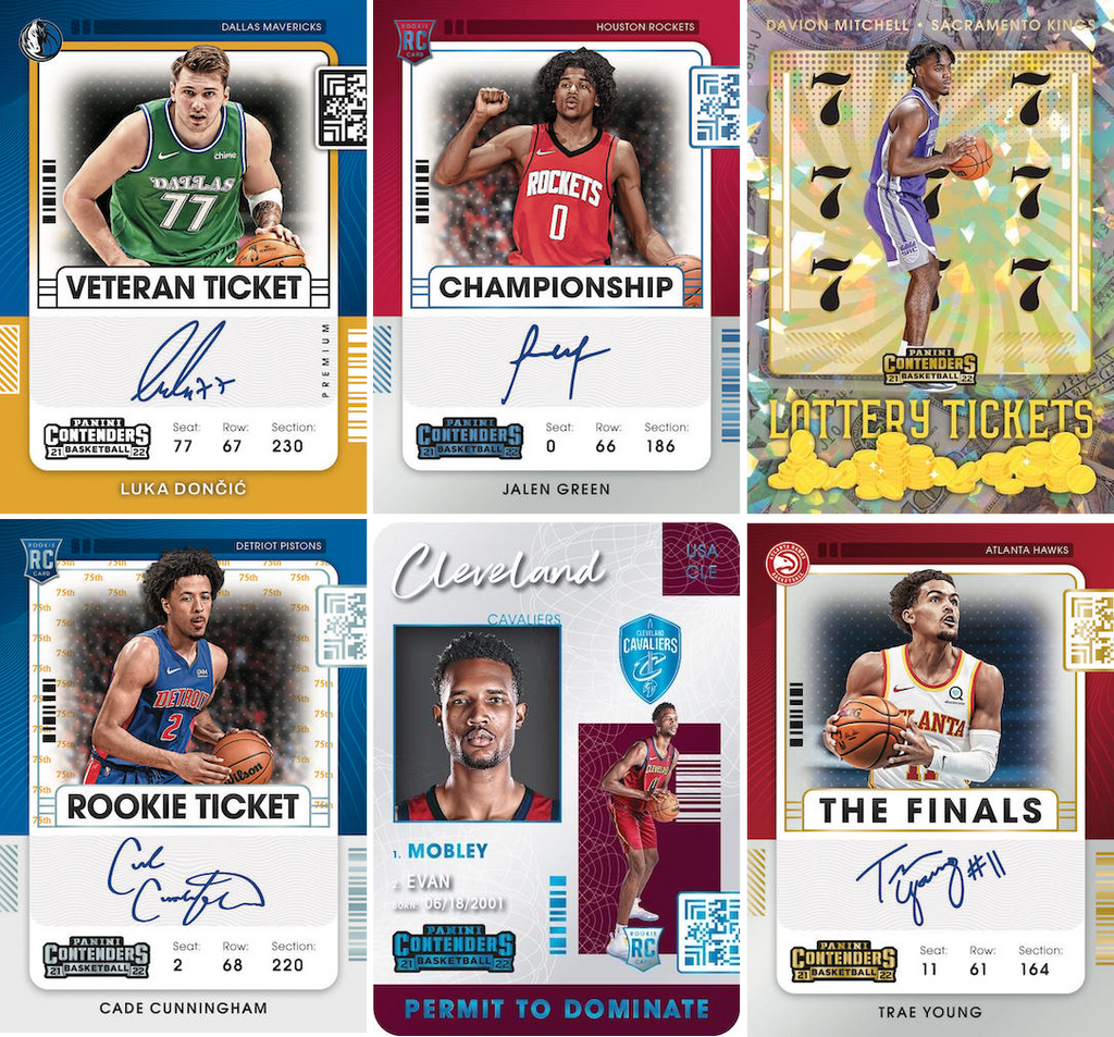 21-22 Panini Contenders Basketball Blaster Box Trading Cards