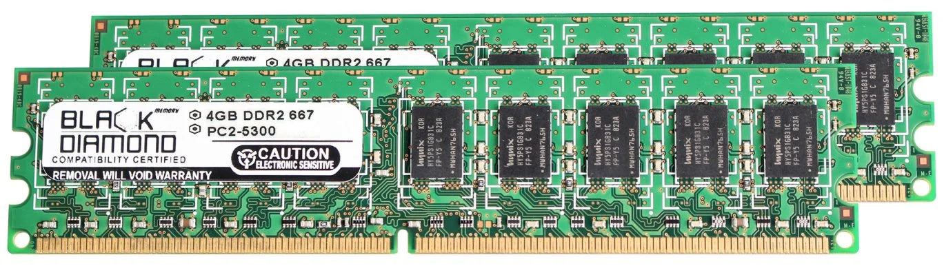 8GB 2X4GB RAM Memory for Gigabyte GA-MA Series GA-MA770-UD3 DDR2 UDIMM 240pin PC2-5300 667MHz Black Diamond Memory Module Upgrade