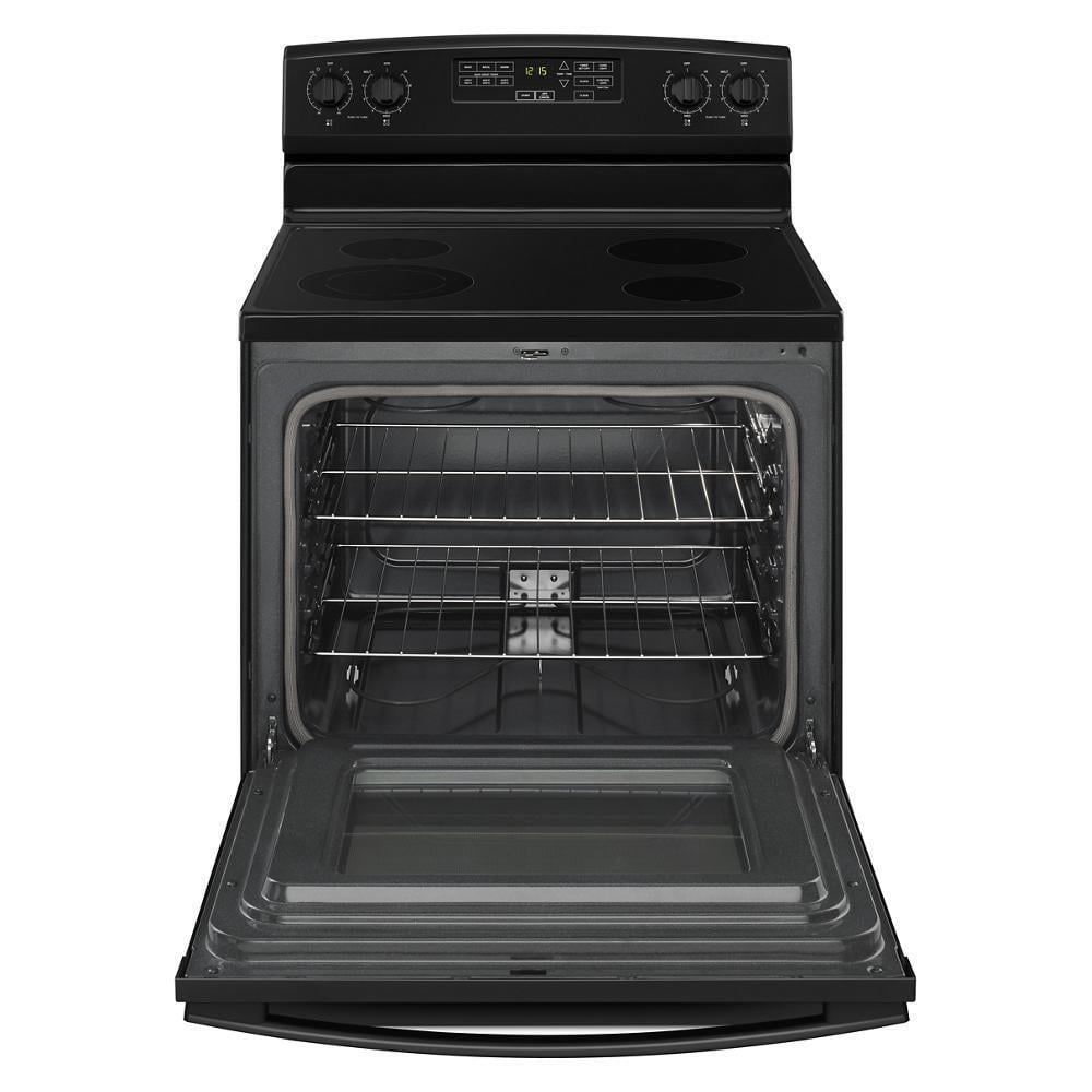 Amana AER6603SFB - Range - Freestanding - Width: 29.9 in - Depth: 27.8 in - Height: 46.9 in - with Self-Cleaning - Black