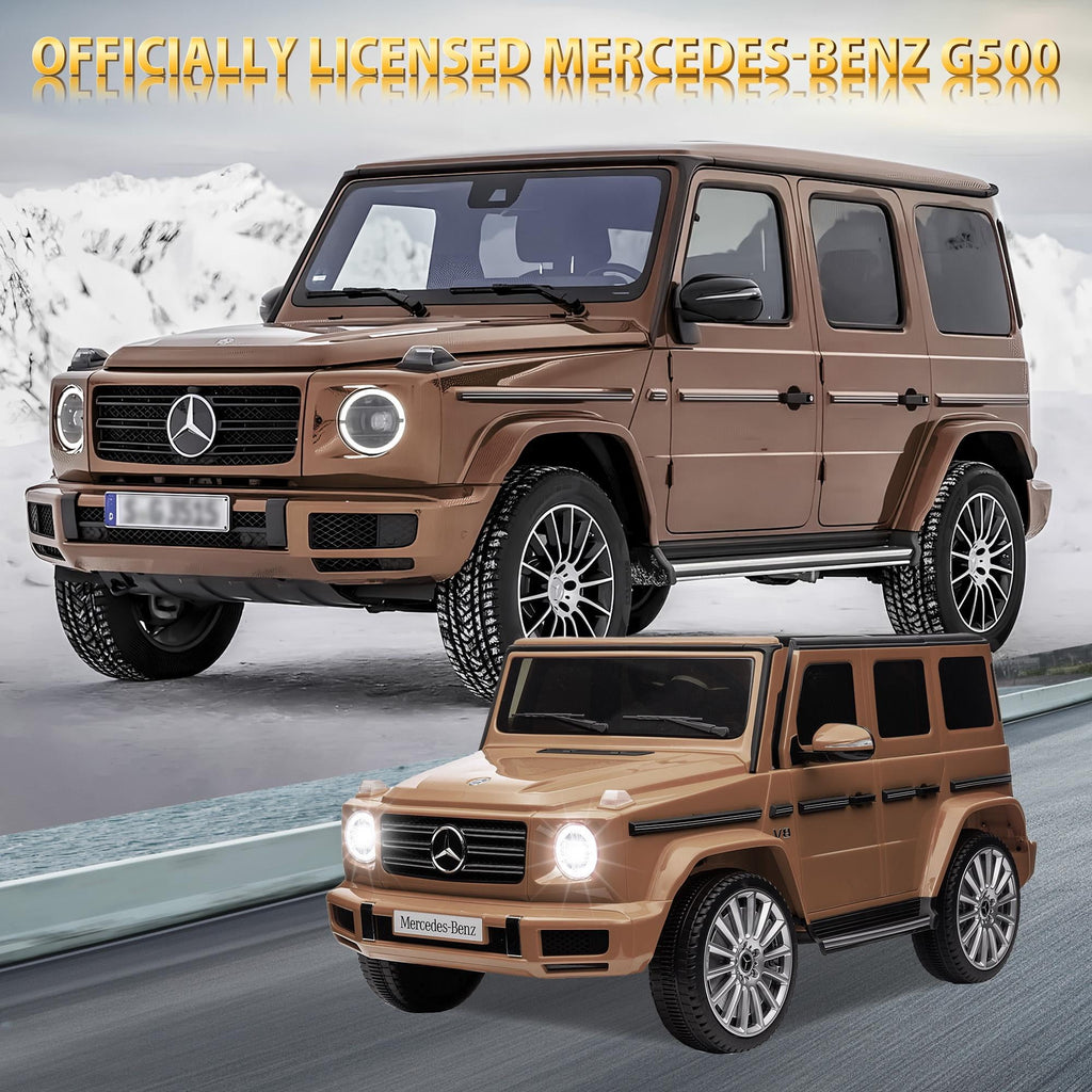 24V Ride on Car with Remote Control for Kids Mercedes Benz Ride on Car Toy for Boys and Girls 3-6 Years Old, Electric Vehicle, Bluetooth, LED Light, White