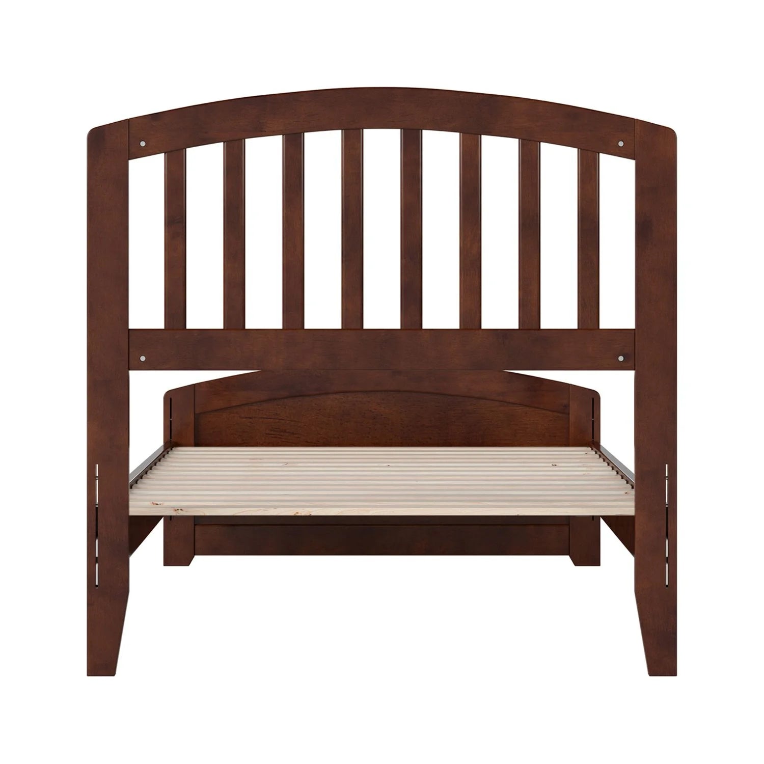 AFI Quincy Twin XL Solid Wood Low Profile Platform Bed with Matching Footboard, Walnut