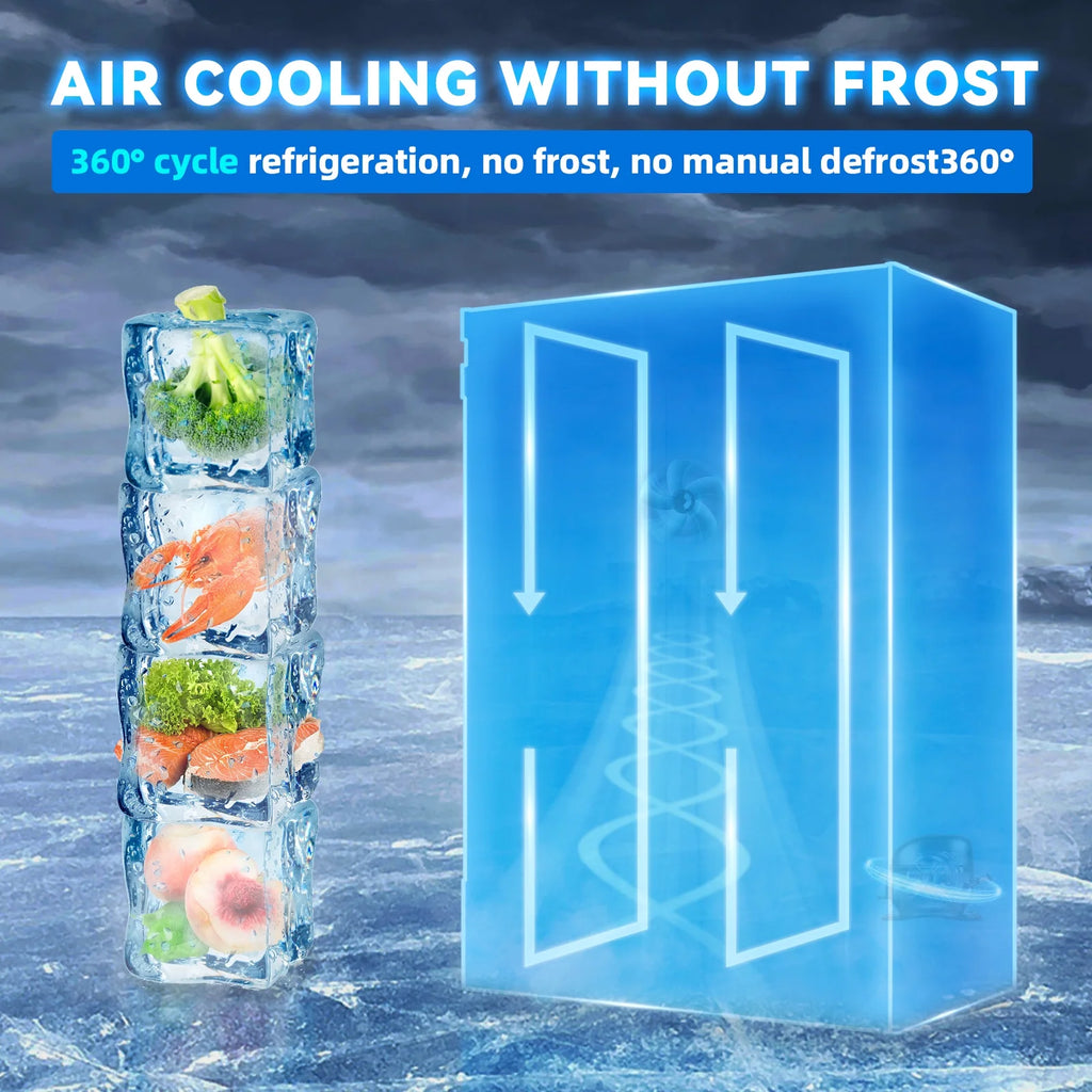 54"W 49 Cu.ft Commercial Refrigerator, NSF Stainless Steel Upright Reach-in, Solid Locked Door Dynamic Cooling with Lighting Temperature 33°F-41°F for Restaurant Bar Shop Residential