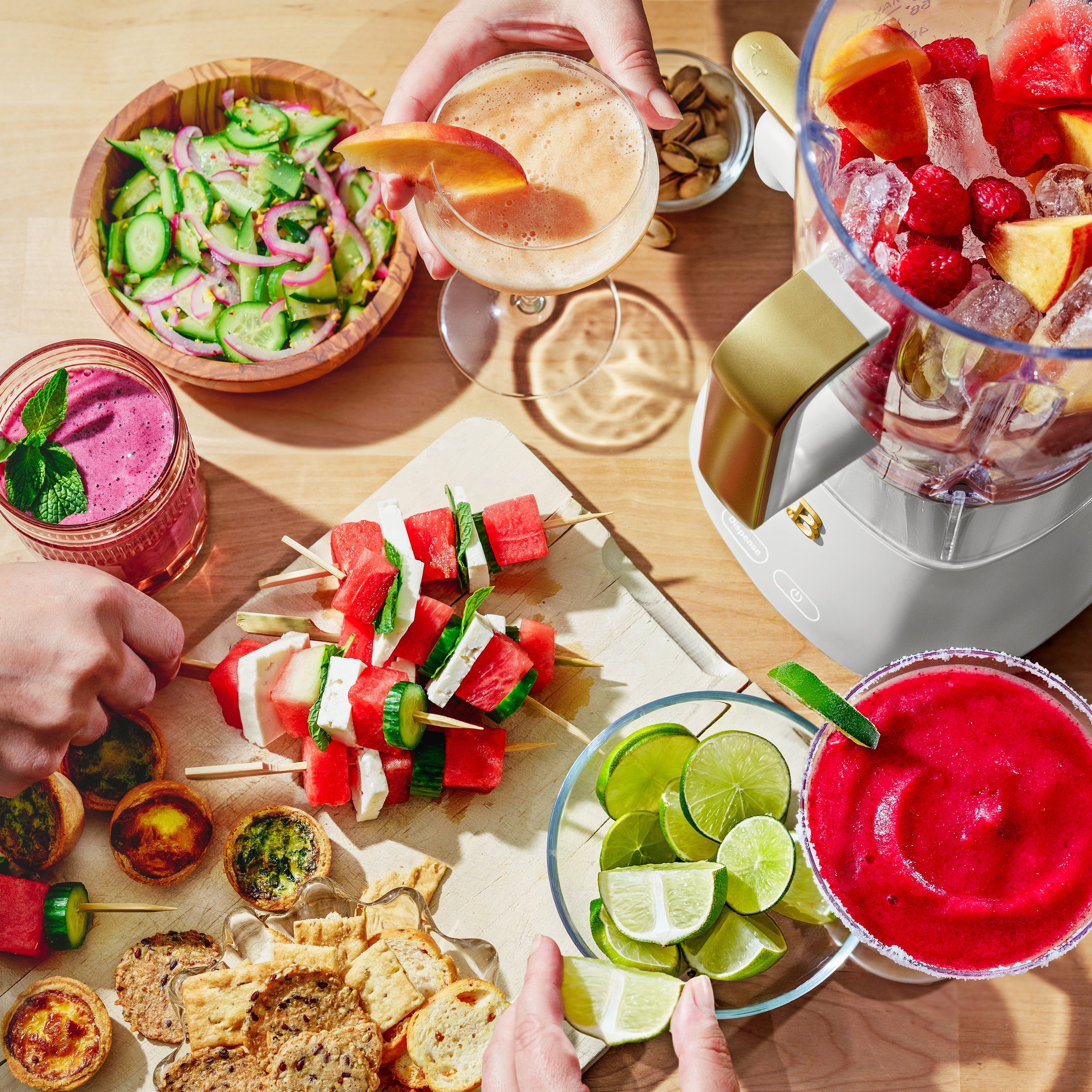 Beautiful Slush Crush 60 oz 4-Speed Frozen Drink Maker, White Icing by Drew Barrymore