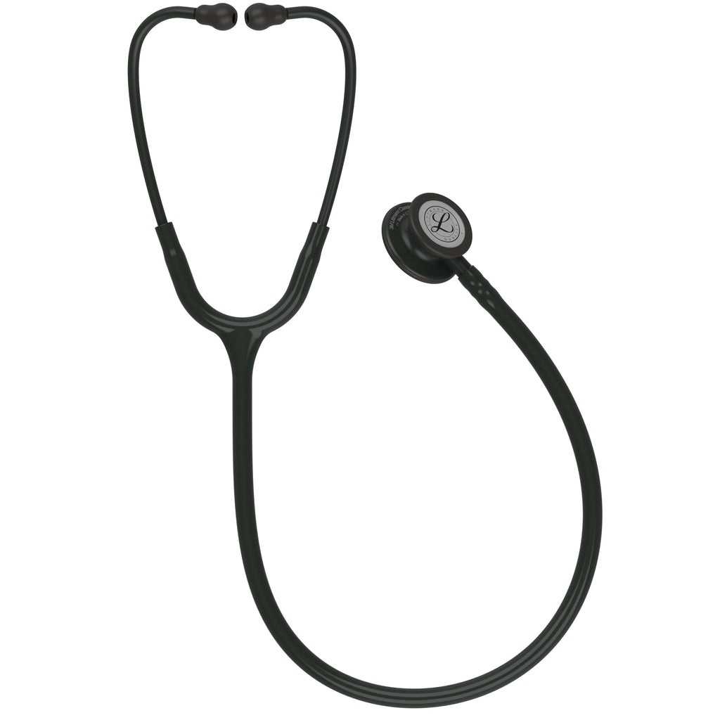 3M Littmann Classic III Stethoscope, Smoke-Finish, Black Tube, 27 inch, 5811