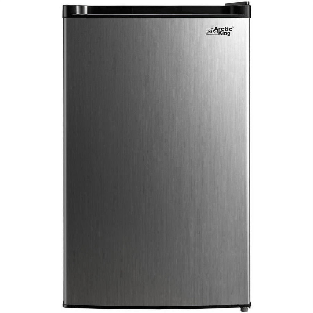 Arctic King 4.5 Cu Ft Single Door Mini Fridge, Stainless Steel