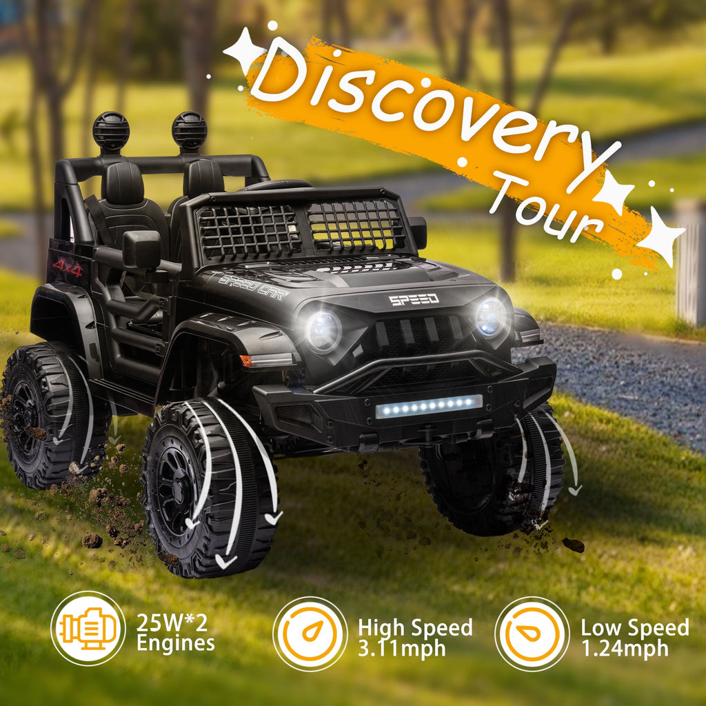 24V 2 Seater Kids Ride On Car Truck with 20" Extra Wide Seat, 4WD/2WD Switchable Kids Electric Vehicle with 4x100W Powerful Engine, Remote Control, Soft Brake, Music, Suspension, LED Light (Pink)