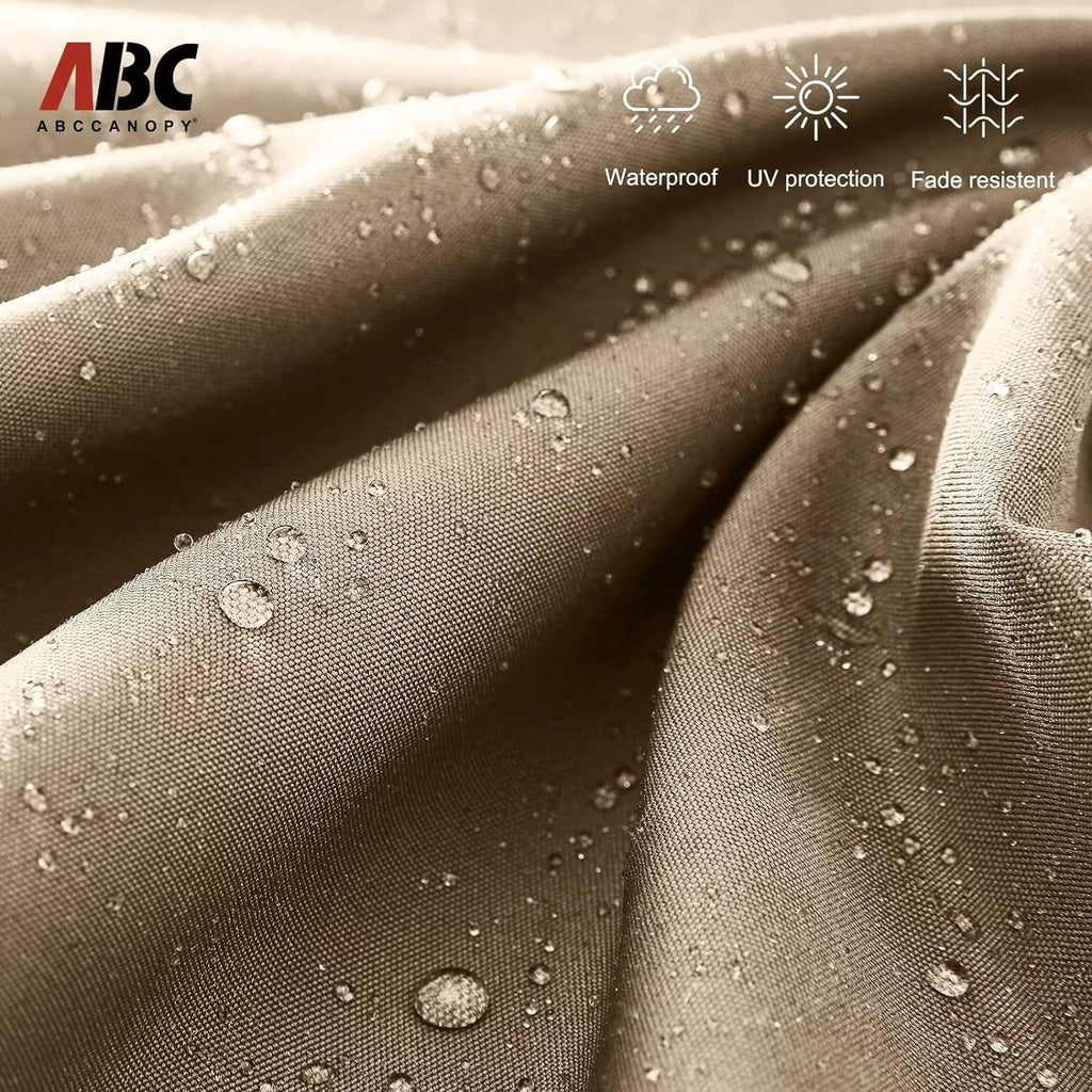 ABCCANOPY 10 FT Patio Umbrellas with Crank & Cross Base for Garden, Backyard, Pool and Beach, 12+ Colors(Turquoise)