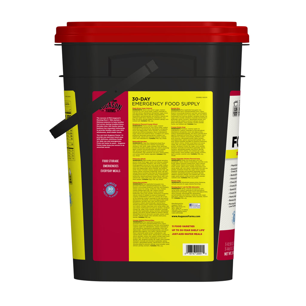 Augason Farms Deluxe 30-Day Emergency Food Supply, 20 lb 7.55 oz
