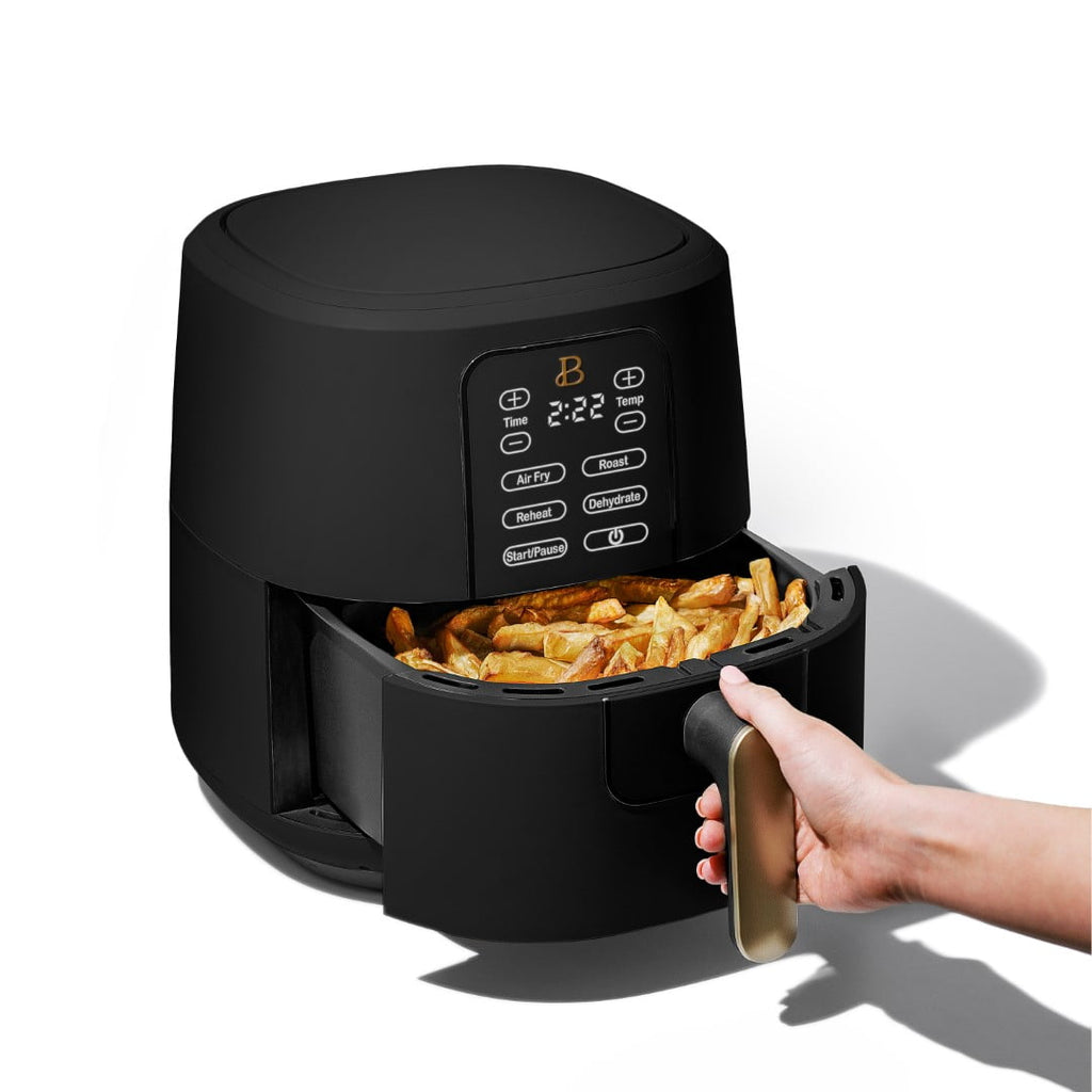 Beautiful 6 Qt Air Fryer with TurboCrisp Technology and Touch-Activated Display, White Icing by Drew Barrymore
