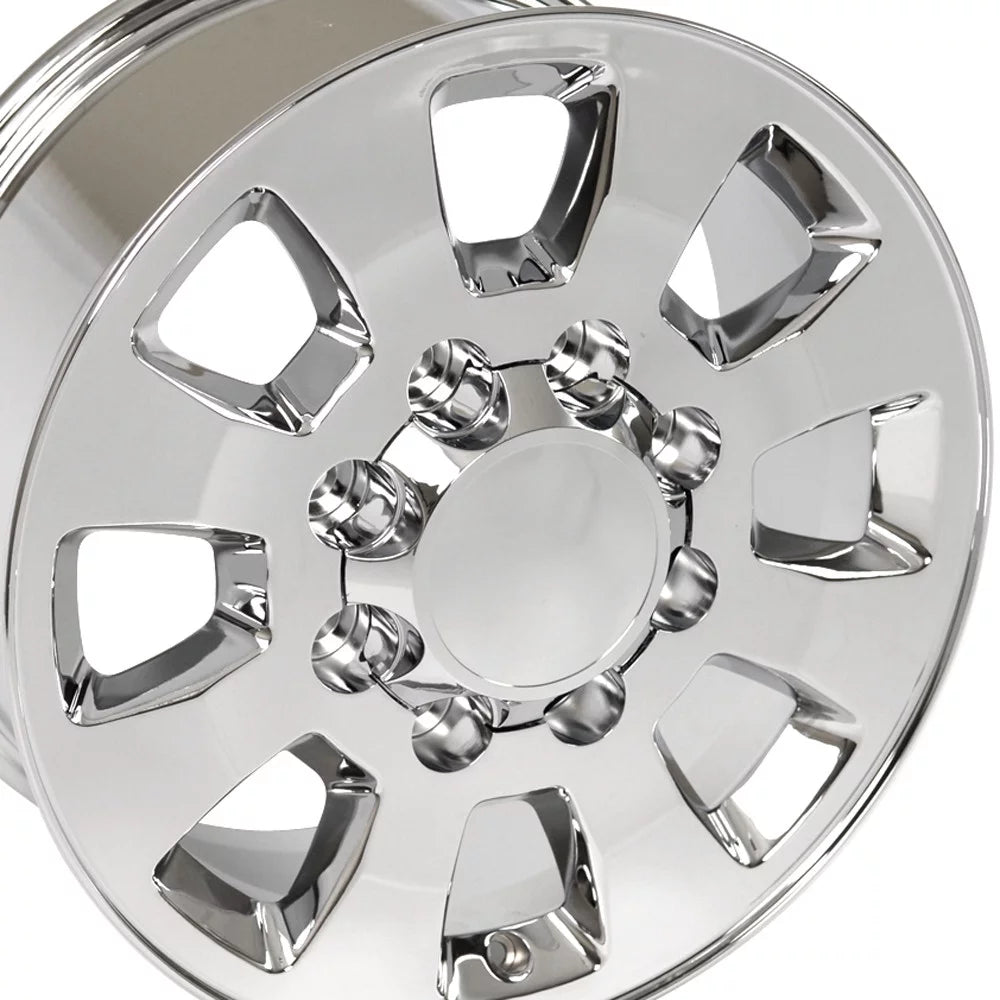 18 inch Rim fits 2011-2018 GMC Sierra 2500/3500 8x180 Chrome 18x8 Wheel Direct Fit