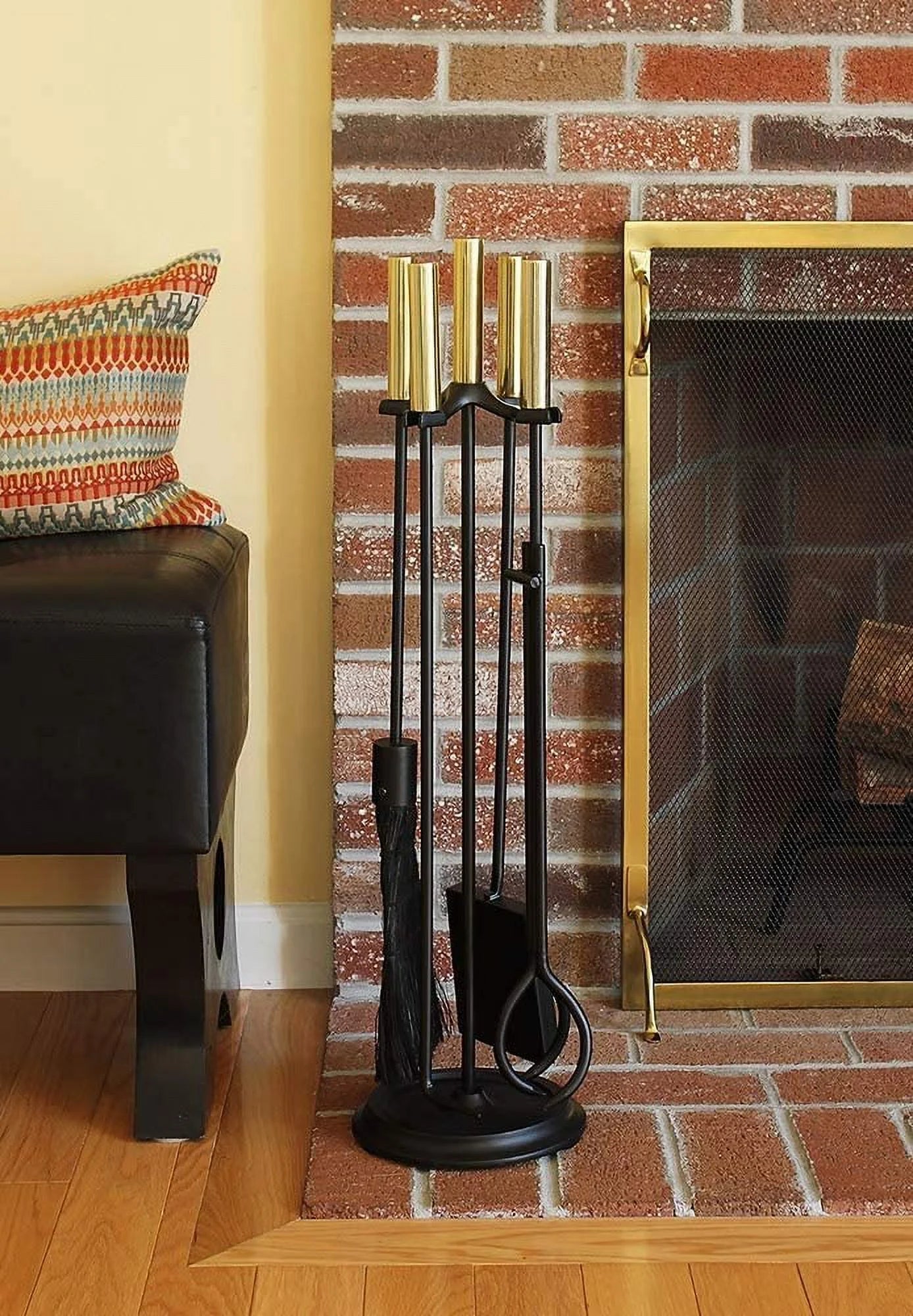 Bedford Tool Set, Polished Brass & Black