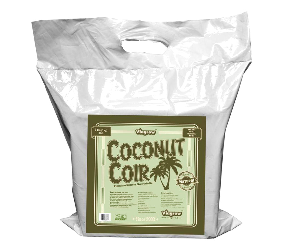 11 lb. Coconut Coir Block, Makes 18 Gallons of Soilless Grow Media