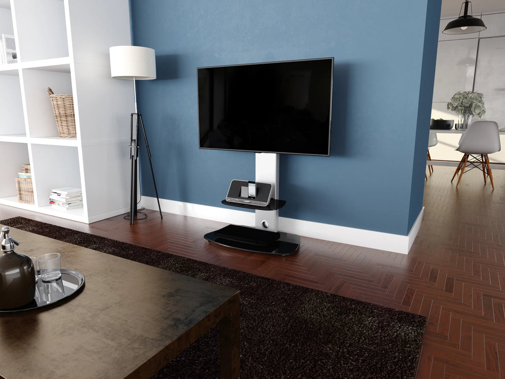 AVF FSL700LUCS-A 32 - 65" Reflections - Lucerne Curved Pedestal TV Stand