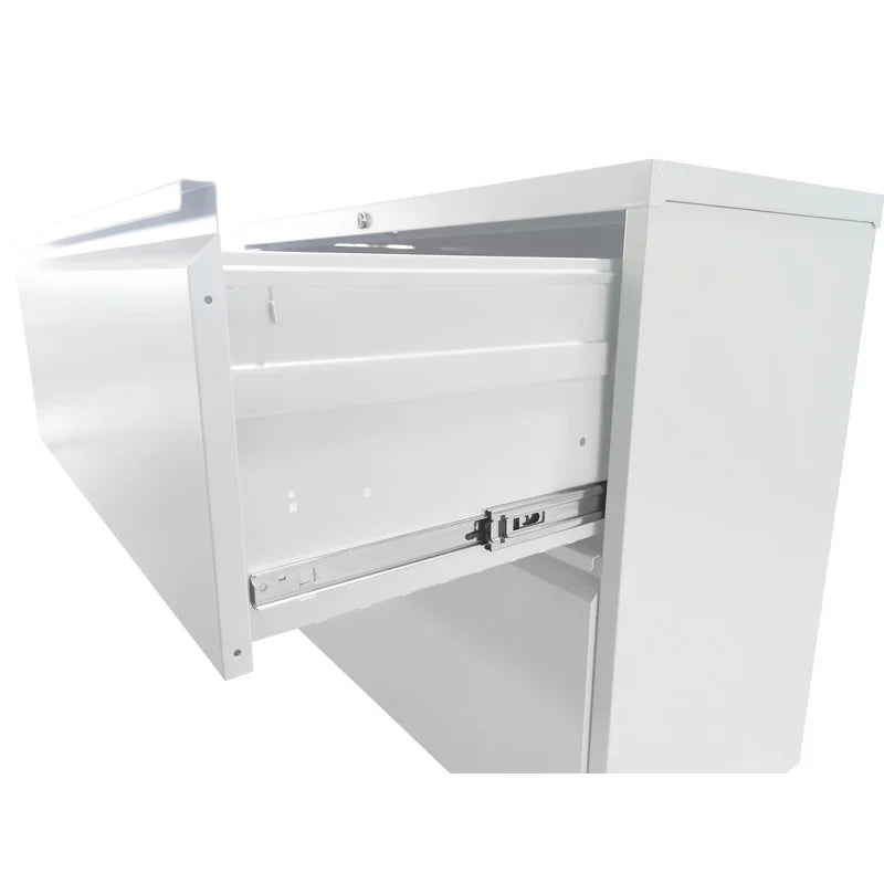 4 Drawer Metal Vertical File Cabinet with Lock Office Home Steel Vertical File Cabinet for A4 Legal/Letter Size