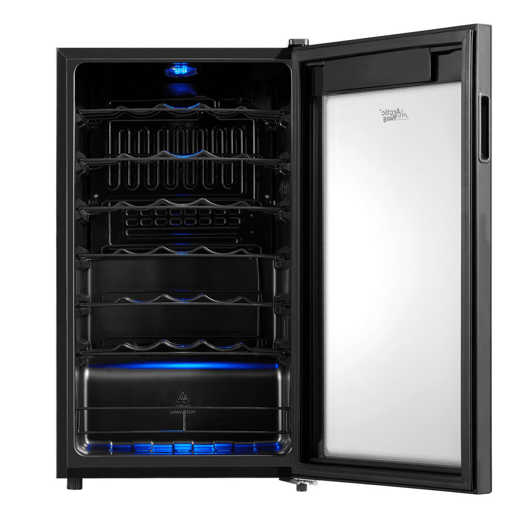 Arctic King Premium 34-Bottle Standard Wine Cooler, Glass Door, AWCA034ADB