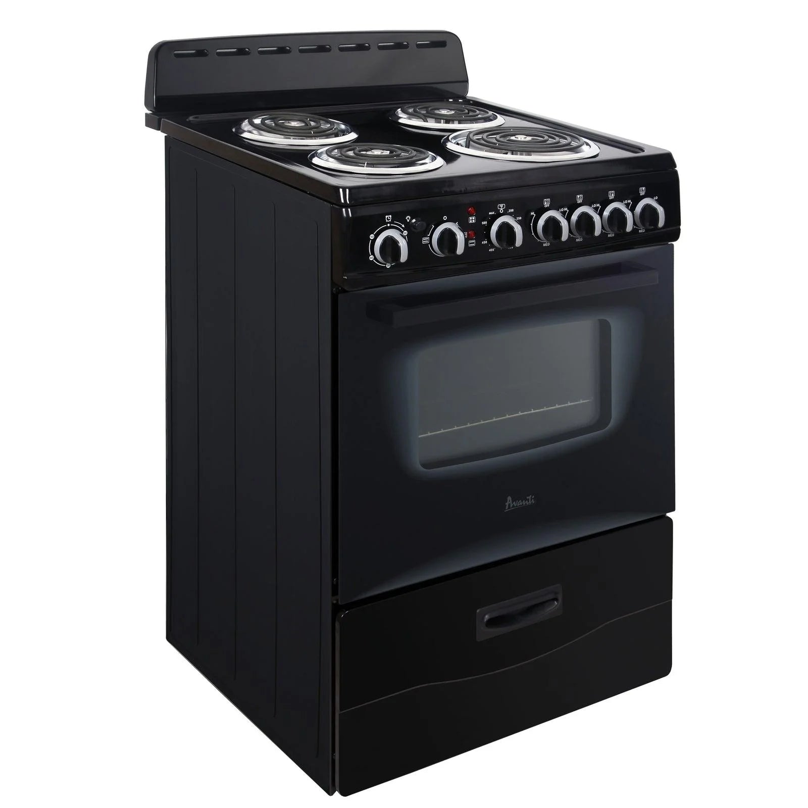 Avanti ERU240P1B 24 Inch Electric Freestanding Range - Black