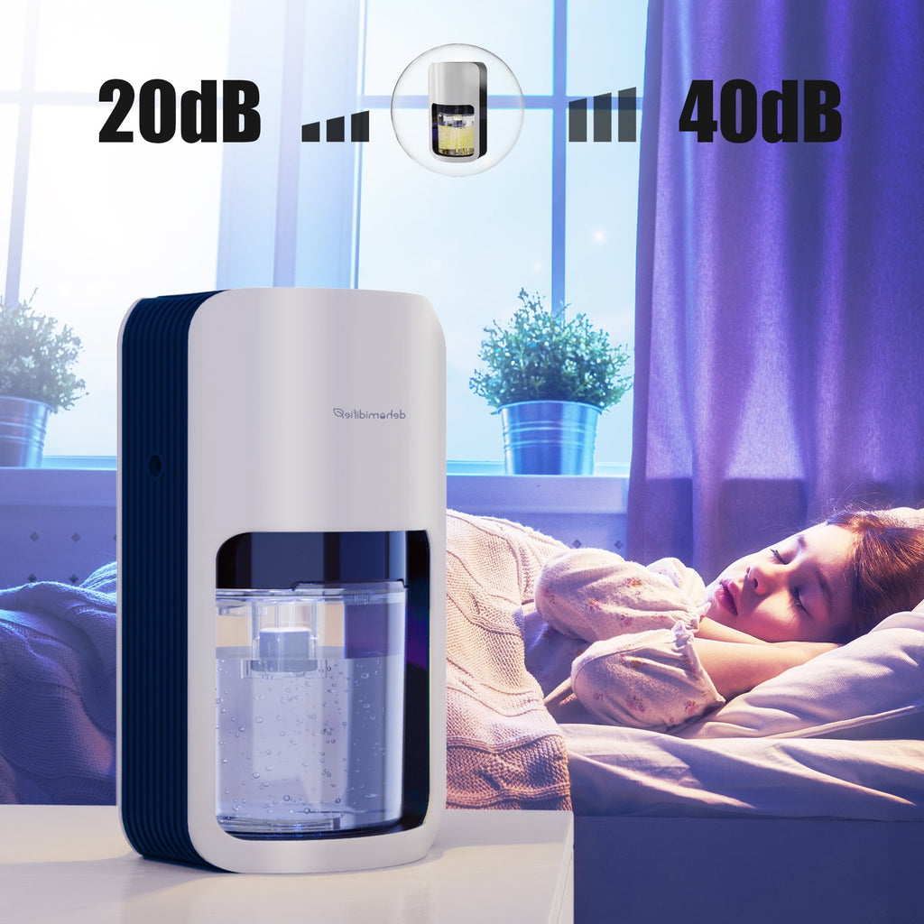 ALROCKET 1200ML Portable Quiet Dehumidifier (480 Sq ft) Automatic Defrosting Dehumidifier for Bedroom
