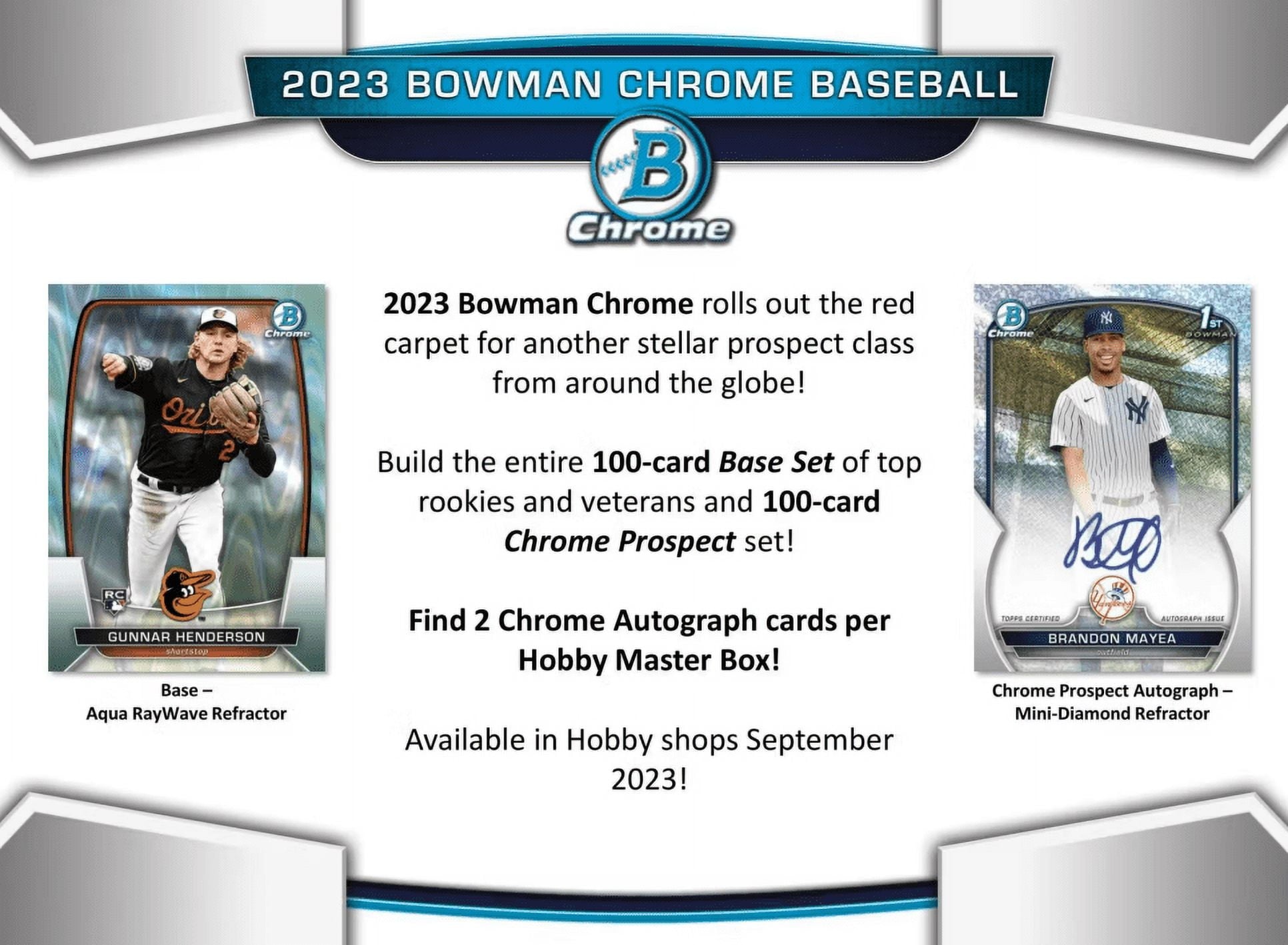2023 Bowman Chrome Baseball Hobby Box