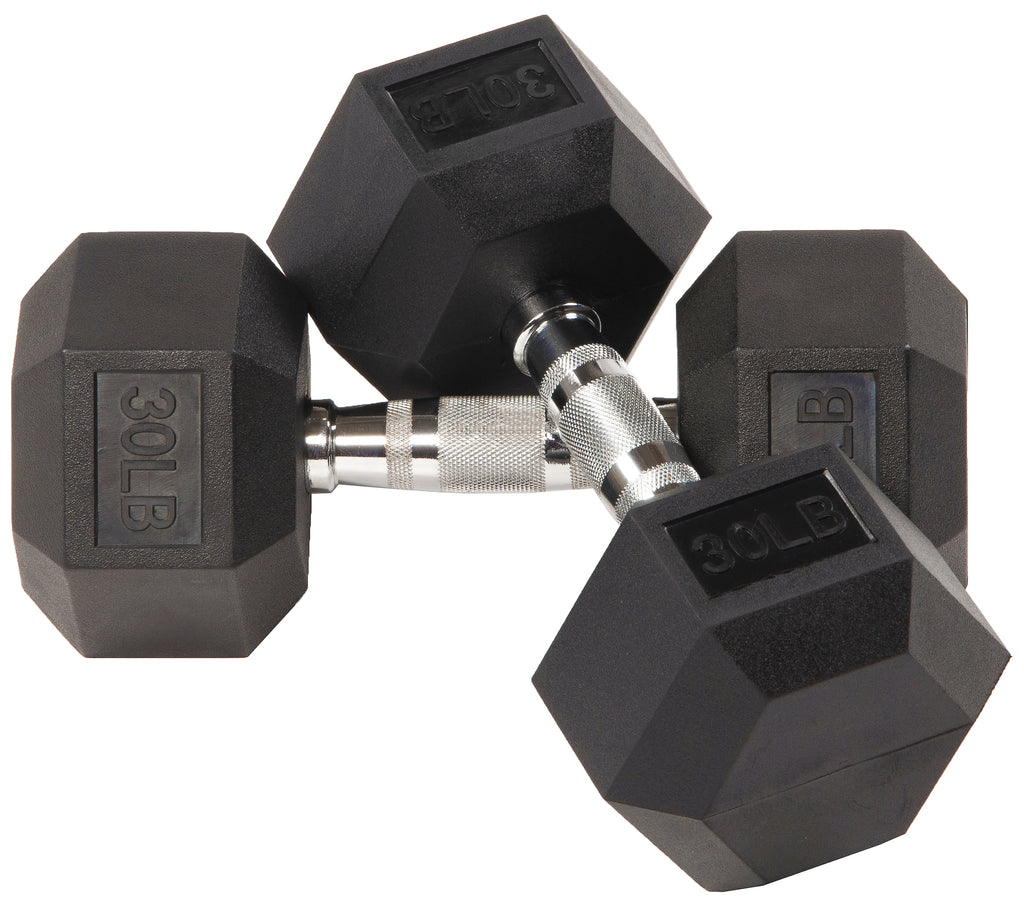 BalanceFrom 100LB Rubber Coated Hex Dumbbell Weight Set with A-Frame Rack, 5-20 lbs Pairs