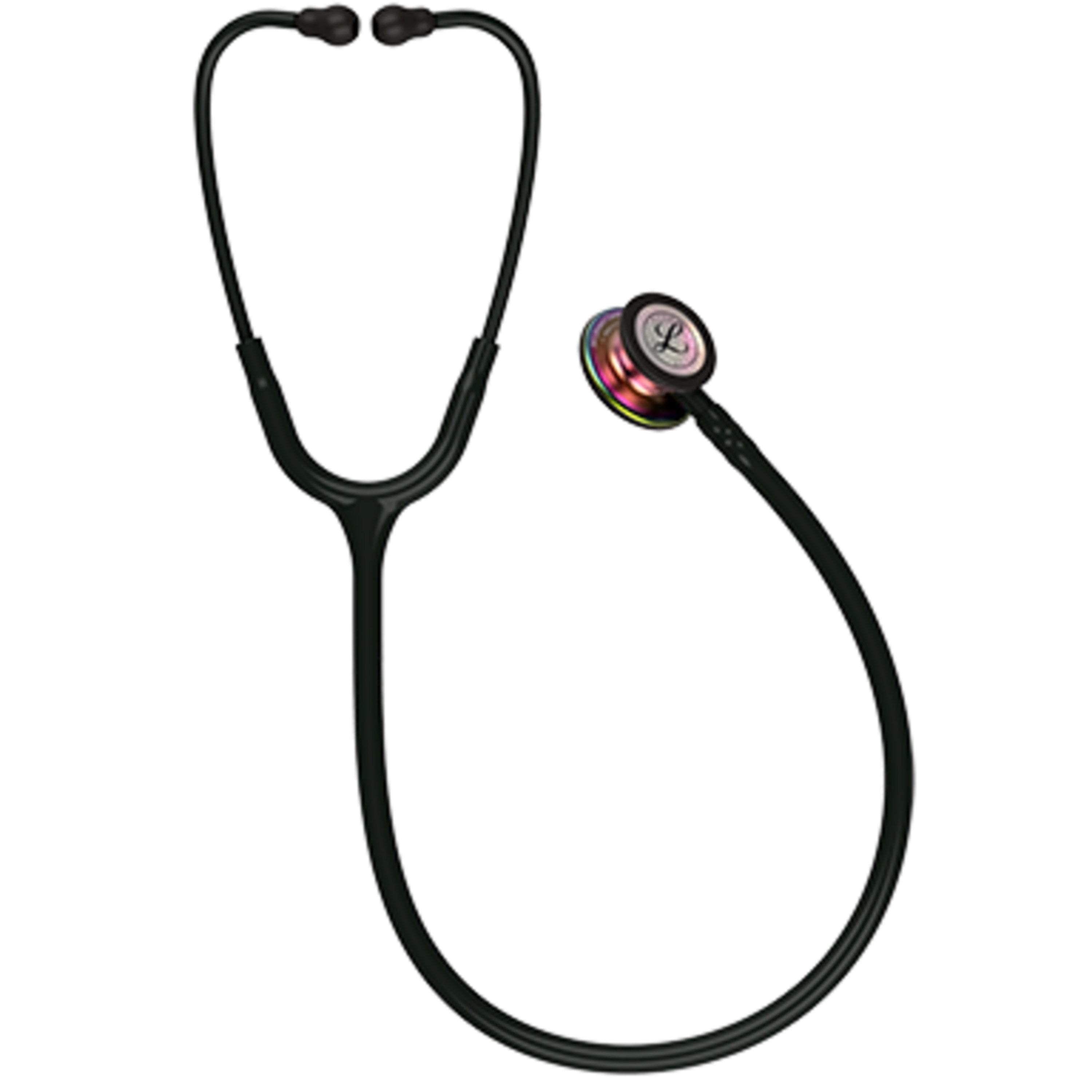 3M Littmann Classic III Stethoscope, Smoke-Finish, Black Tube, 27 inch, 5811