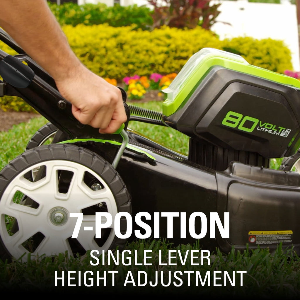 Greenworks 80V 21" Push Mower with 4Ah Battery & Charger 2501202VT