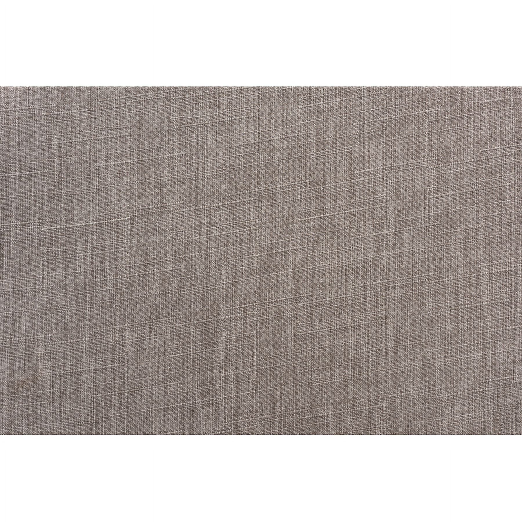 Baxton Studio Tarana Mid-Century Modern Grey Fabric and Natural Oak Finished Wood 2-Piece Dining Chair Set