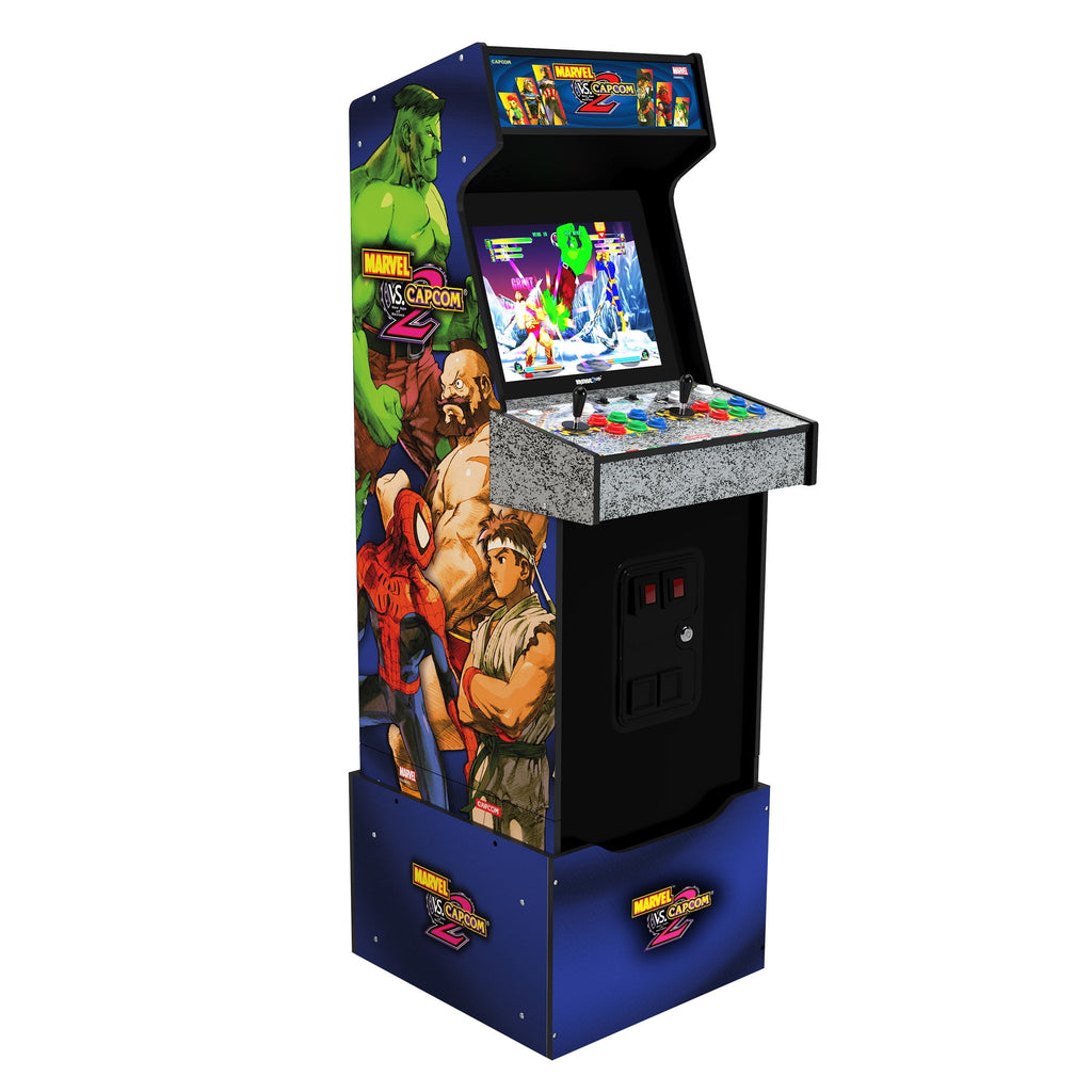 Arcade1up Marvel vs Capcom 2 Arcade with Lit Marquee and Riser
