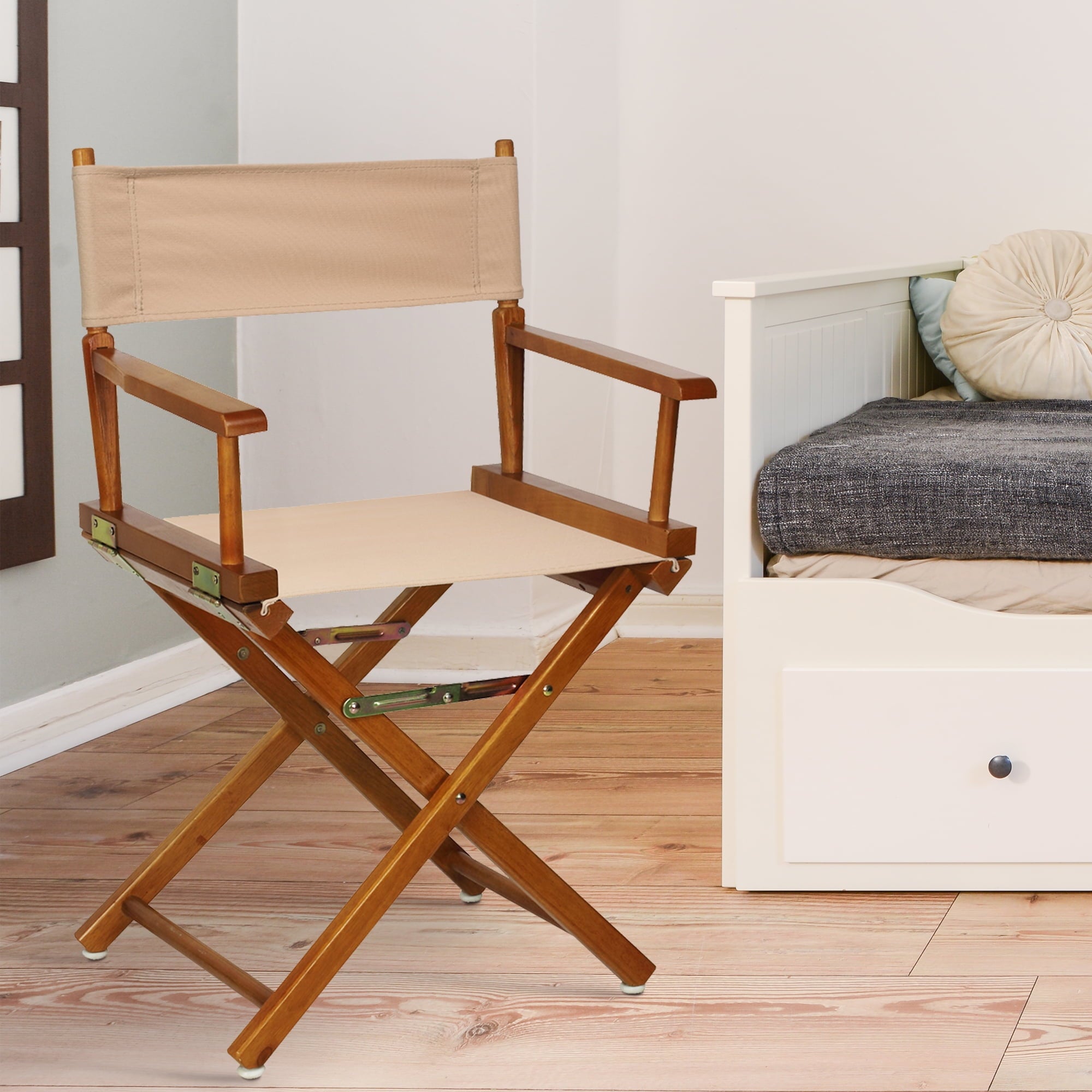 "18" Director's Chair Honey Oak Frame-Magenta Canvas"