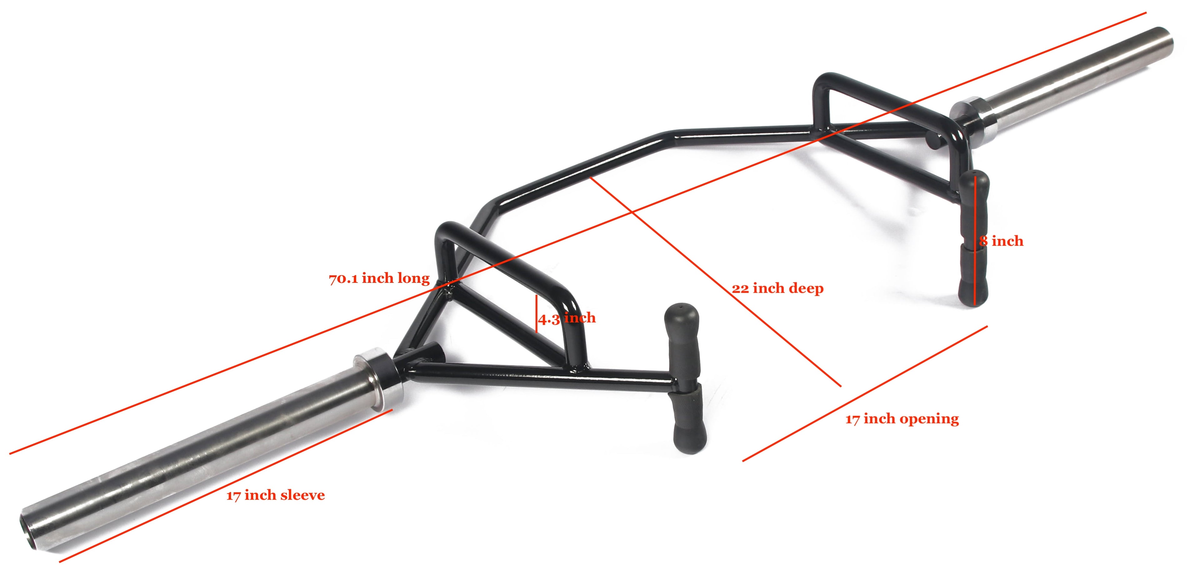 BalanceFrom Olympic 2-Inch Hex Weight Lifting Trap Bar, 1000-Pound Capacity, Open