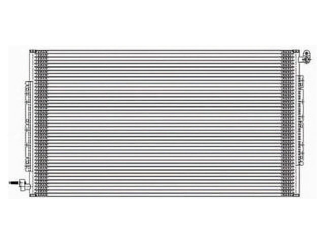 A/C Condenser - Compatible with 2003 - 2014 Chevy Express 1500 2004 2005 2006 2007 2008 2009 2010 2011 2012 2013