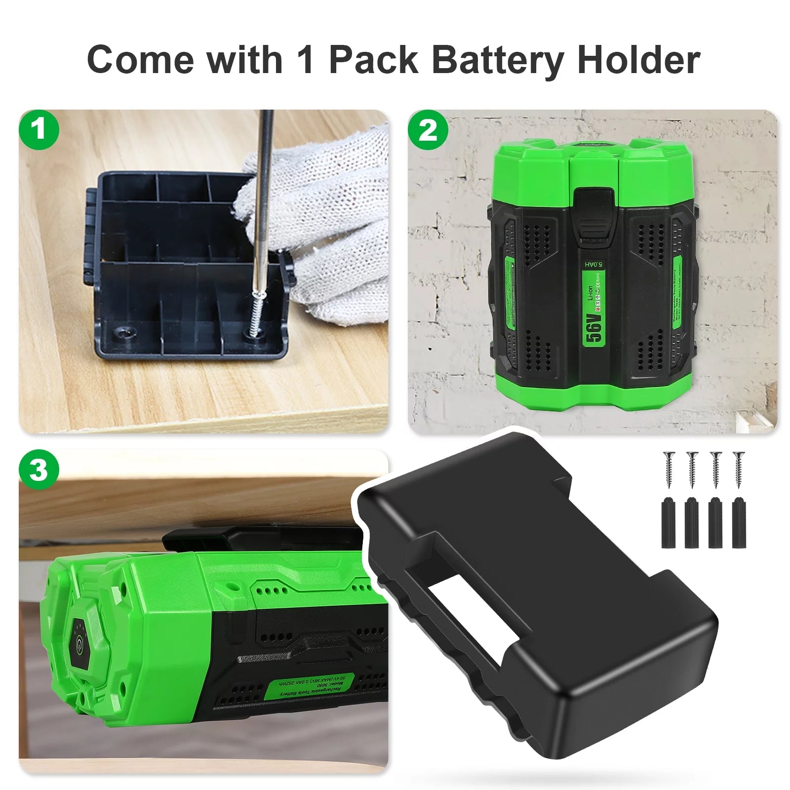 56-Volt 5.0Ah EGO Replacement Battery For Power BA2800 BA4200 BA1400 with Fuel Gauge