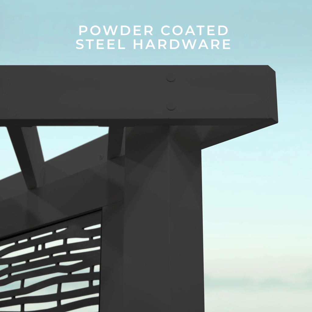 Backyard Discovery Glendale Traditional Pergola with Conversation Seating (Indigo)