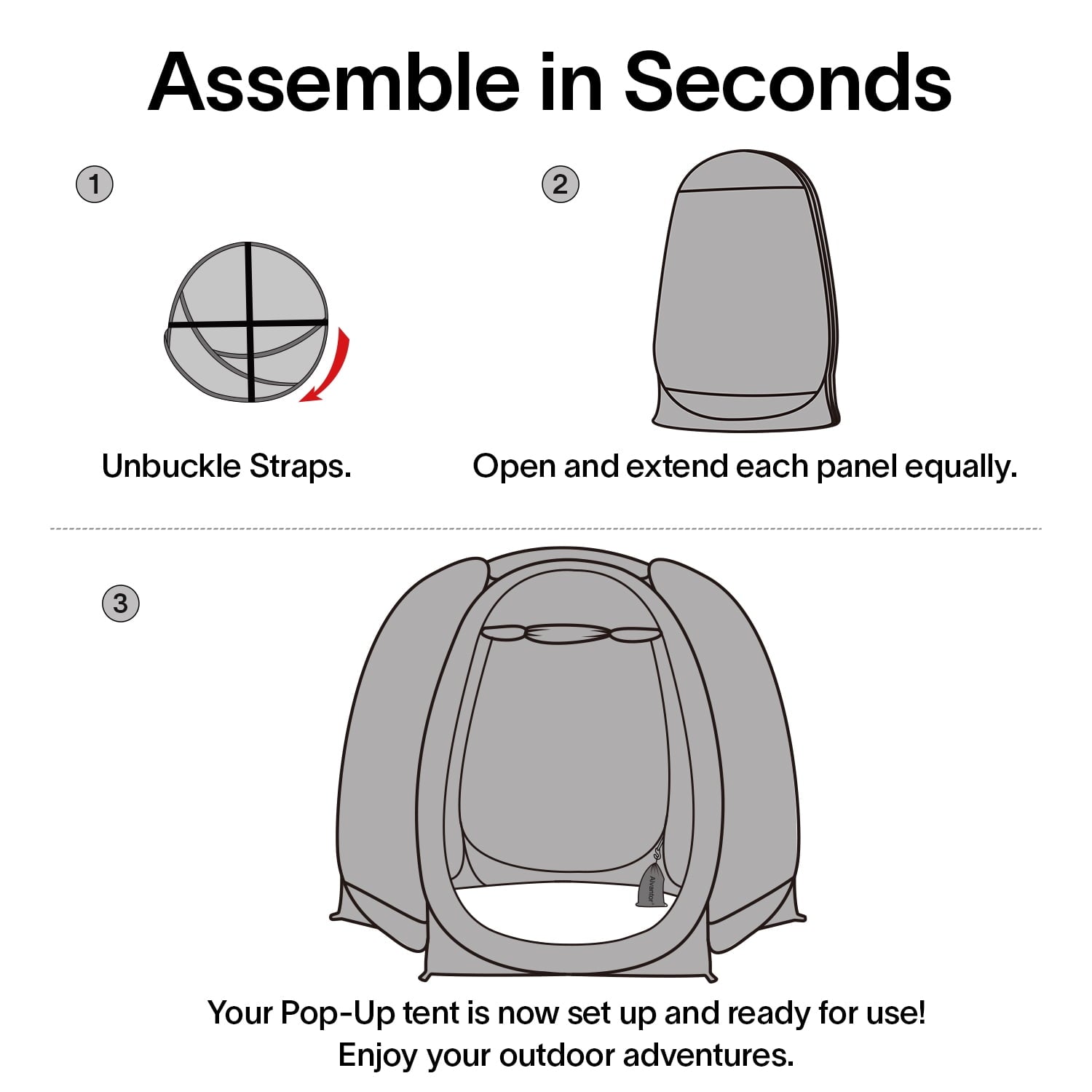 Alvantor Screen House Room Camping 10'x10' Instant Canopy