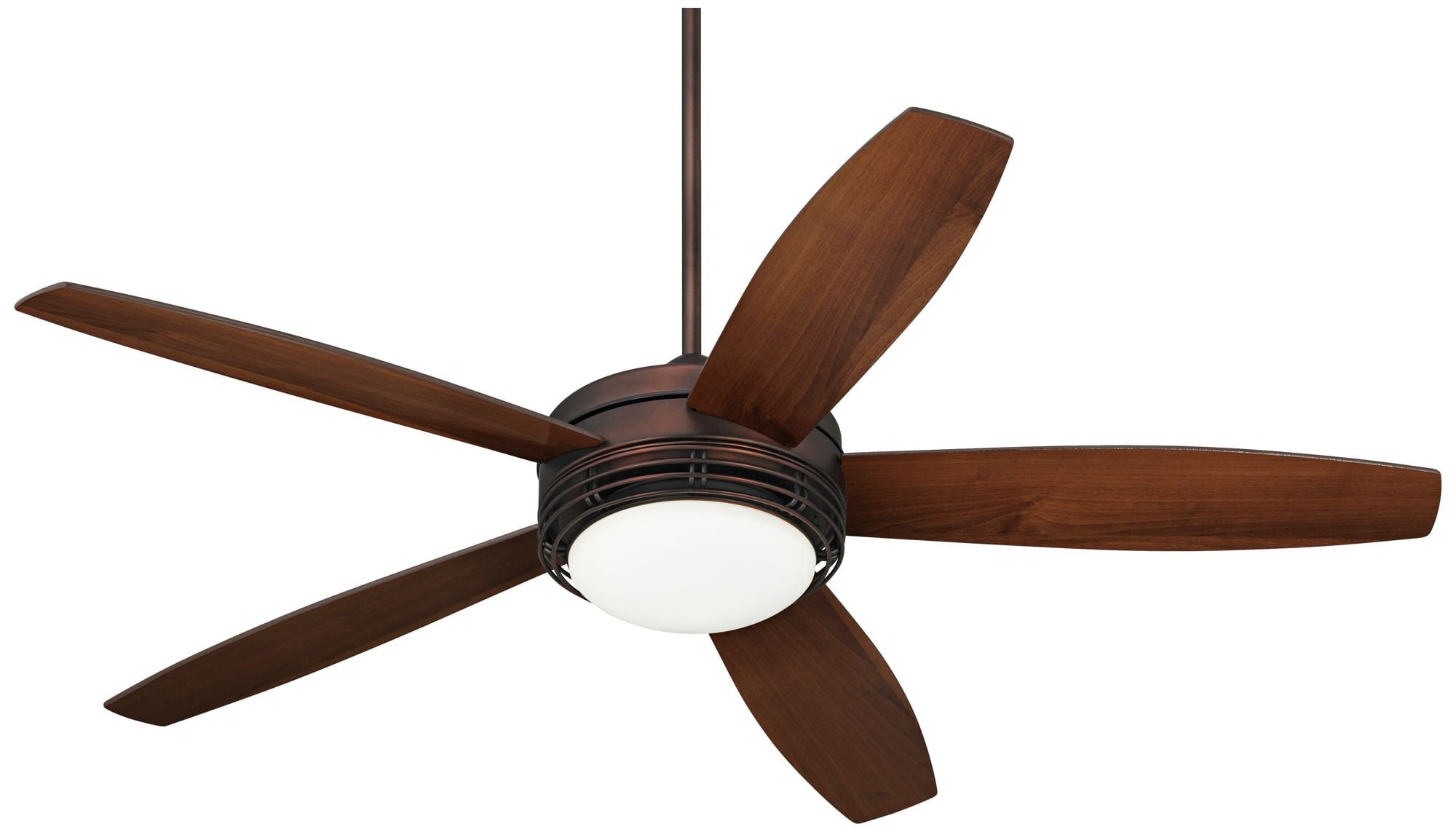 60" Casa Vieja Province Modern Indoor Outdoor Ceiling Fan with Light LED Remote Oil Brushed Bronze Dark Walnut Opal Glass Damp Rated for Patio House